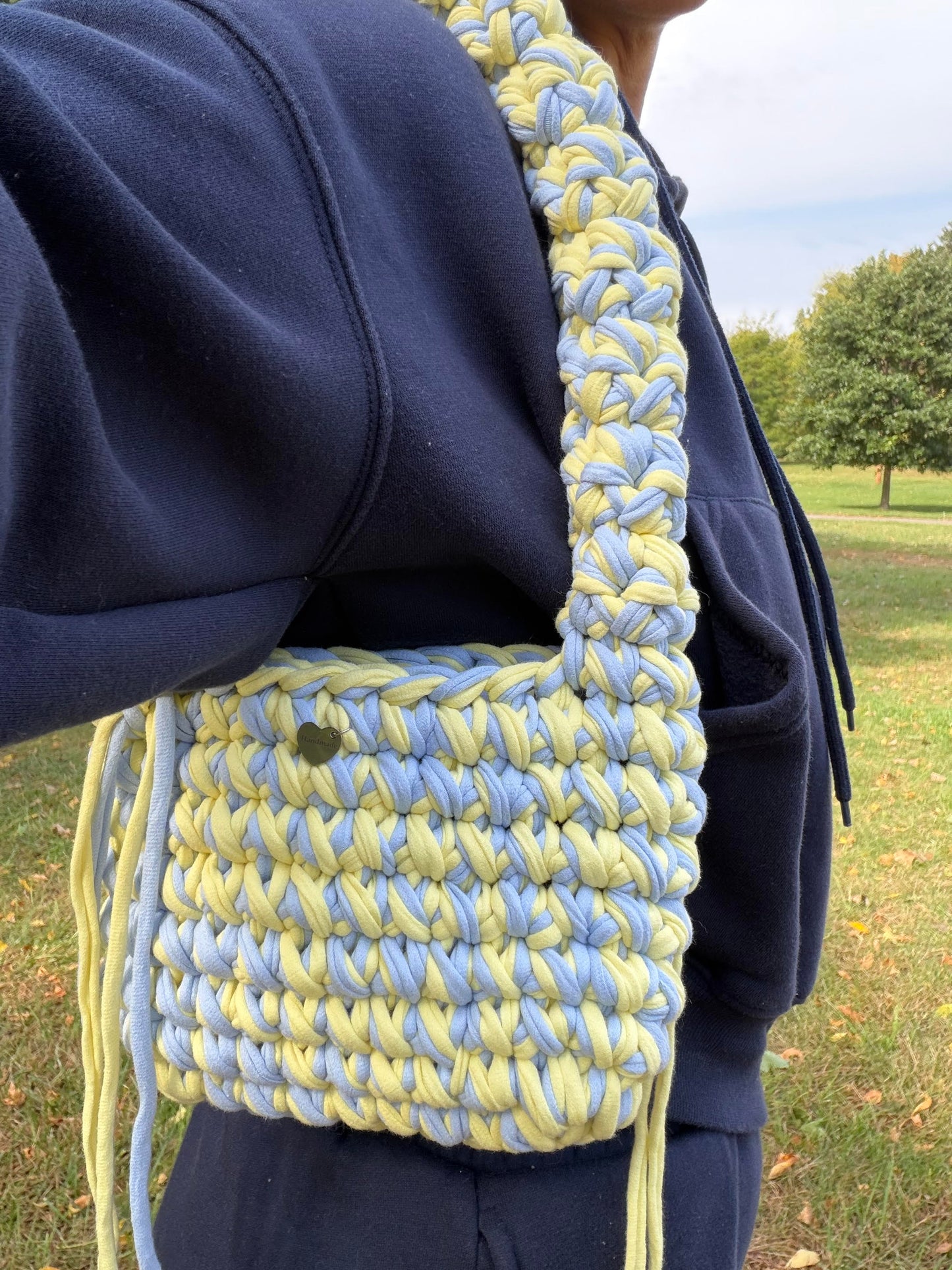 MUSHROOM Shoulder bag - Blue Yellow