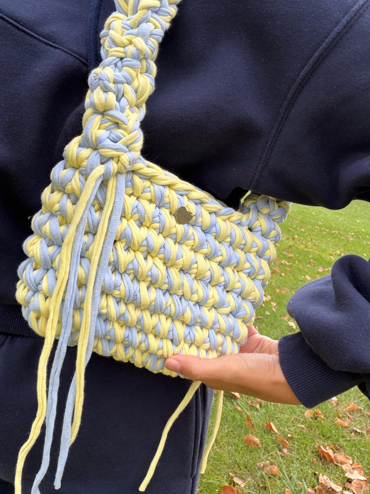 MUSHROOM Shoulder bag - Blue Yellow