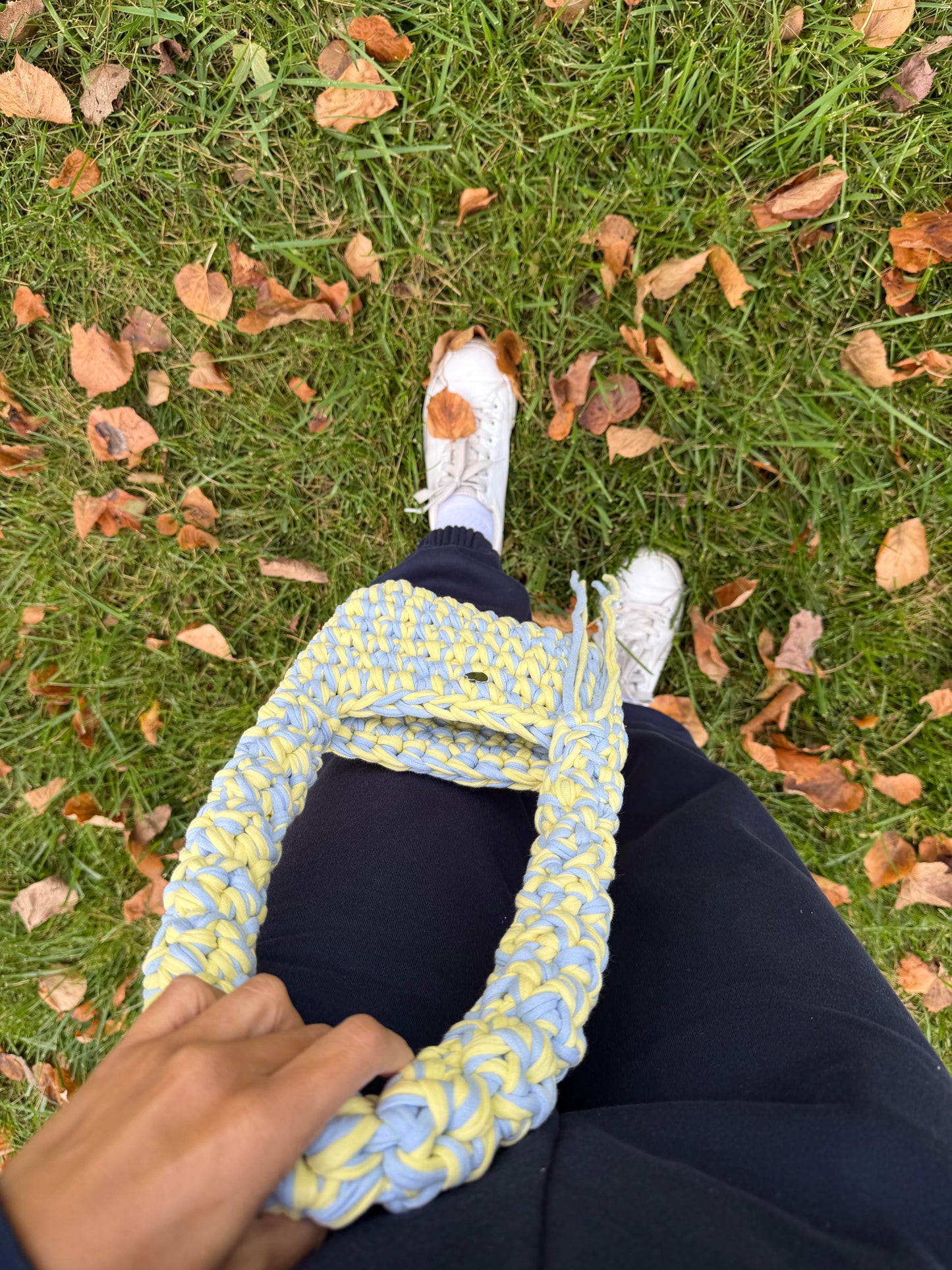 MUSHROOM Shoulder bag - Blue Yellow