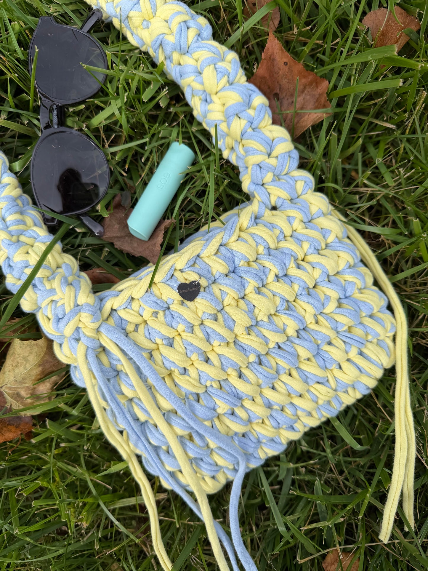 MUSHROOM Shoulder bag - Blue Yellow