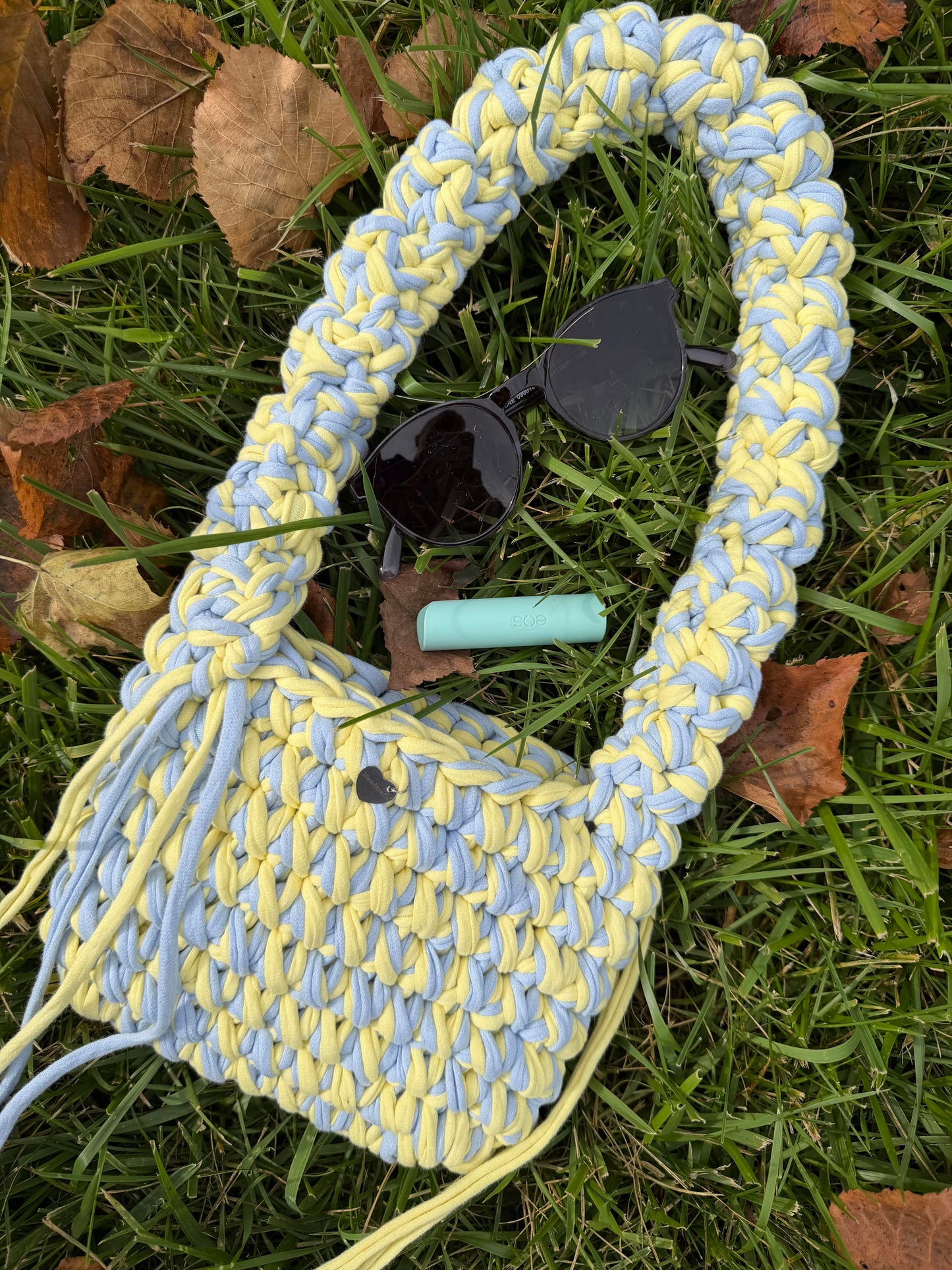 MUSHROOM Shoulder bag - Blue Yellow