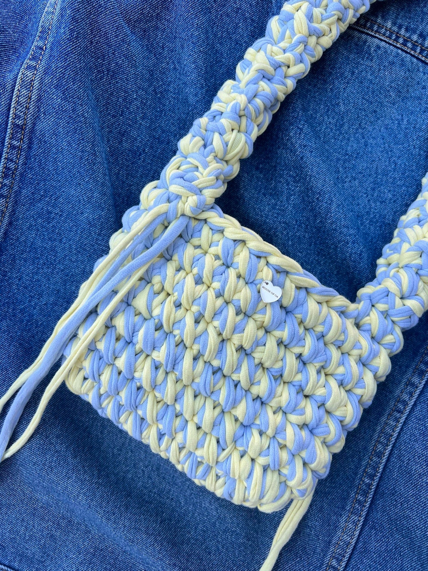 MUSHROOM Shoulder bag - Blue Yellow