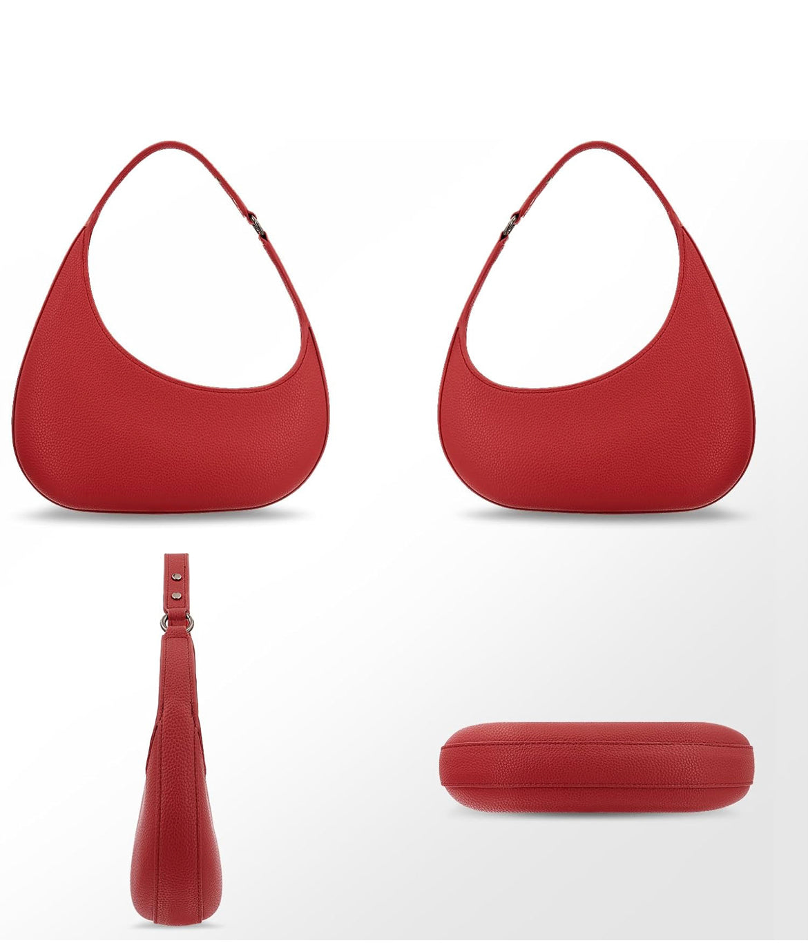 Leather Moon Shoulder Bag