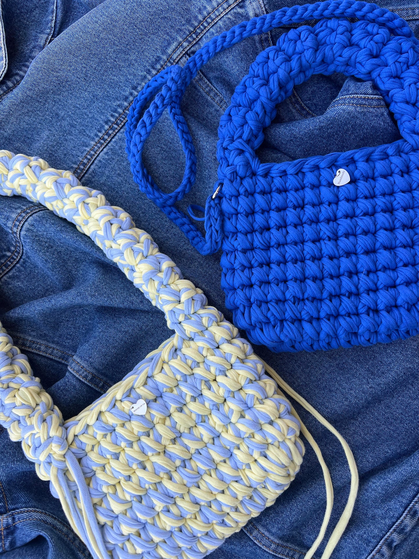 MUSHROOM Shoulder bag - Blue Yellow