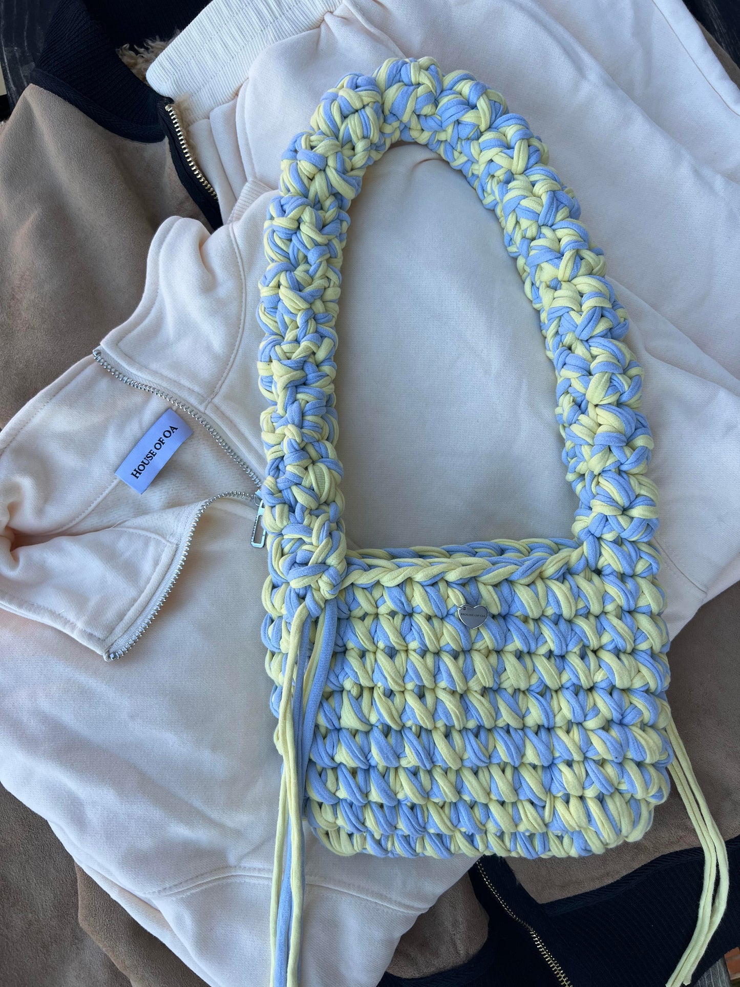 MUSHROOM Shoulder bag - Blue Yellow