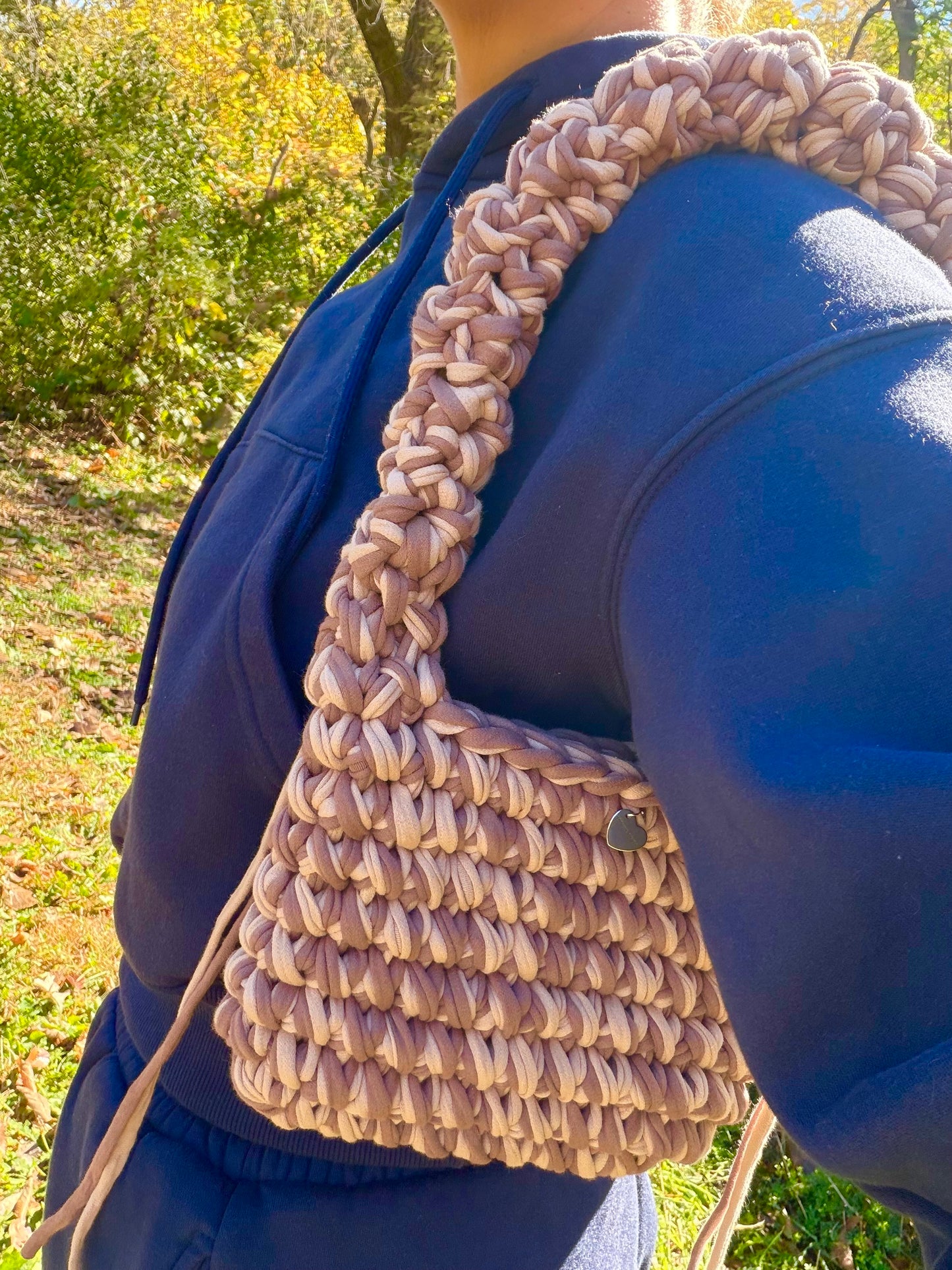 MUSHROOM Shoulder bag - Blue Yellow