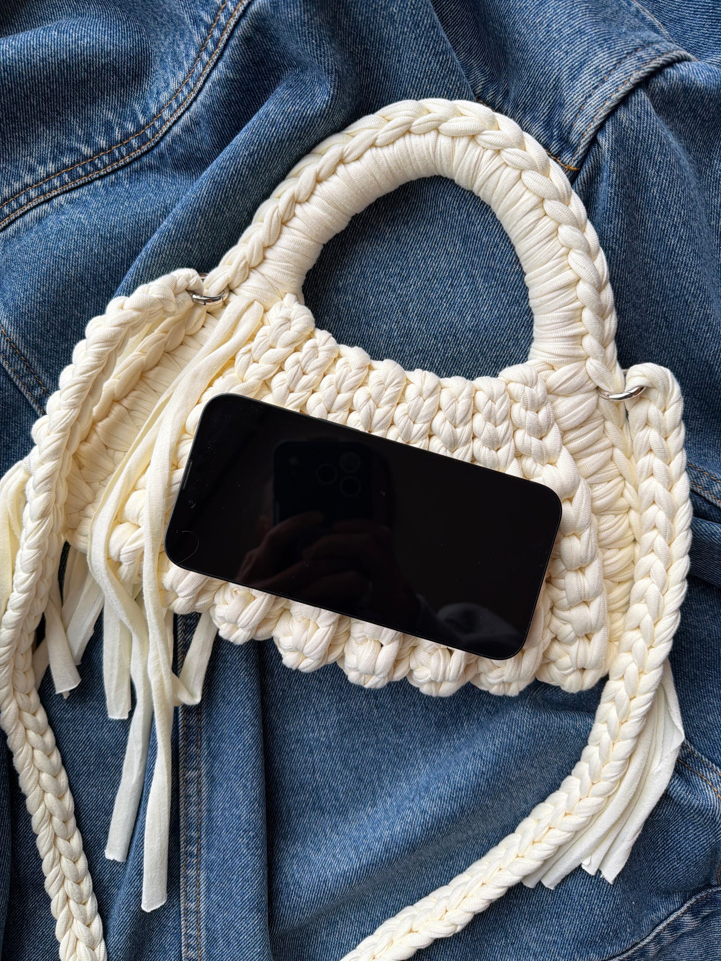 CLEO Handbag - Milky white