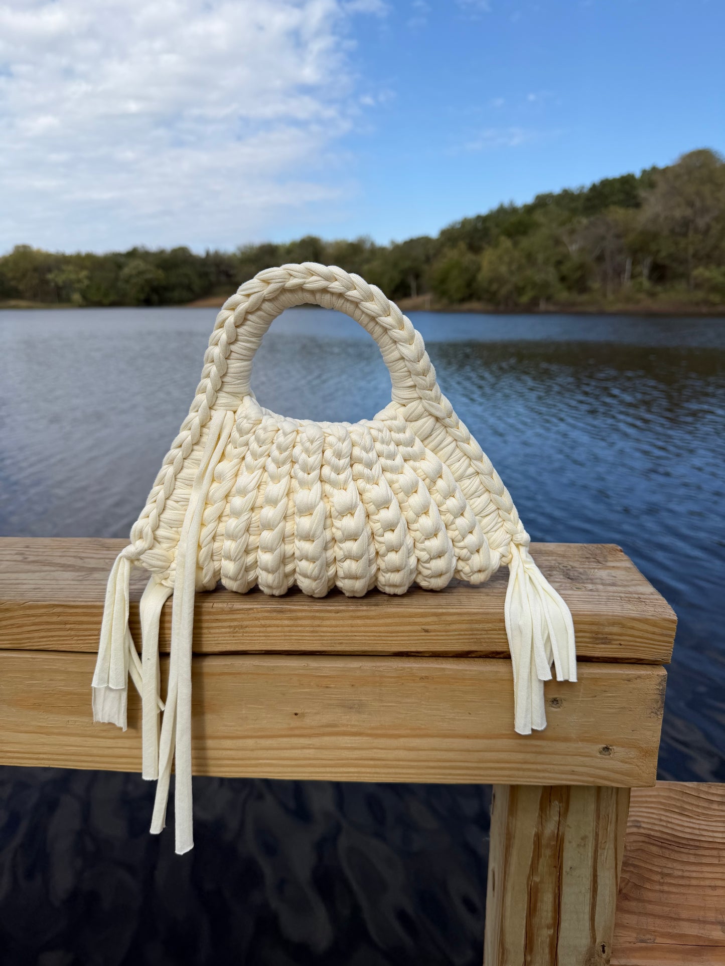 CLEO Handbag - Milky white