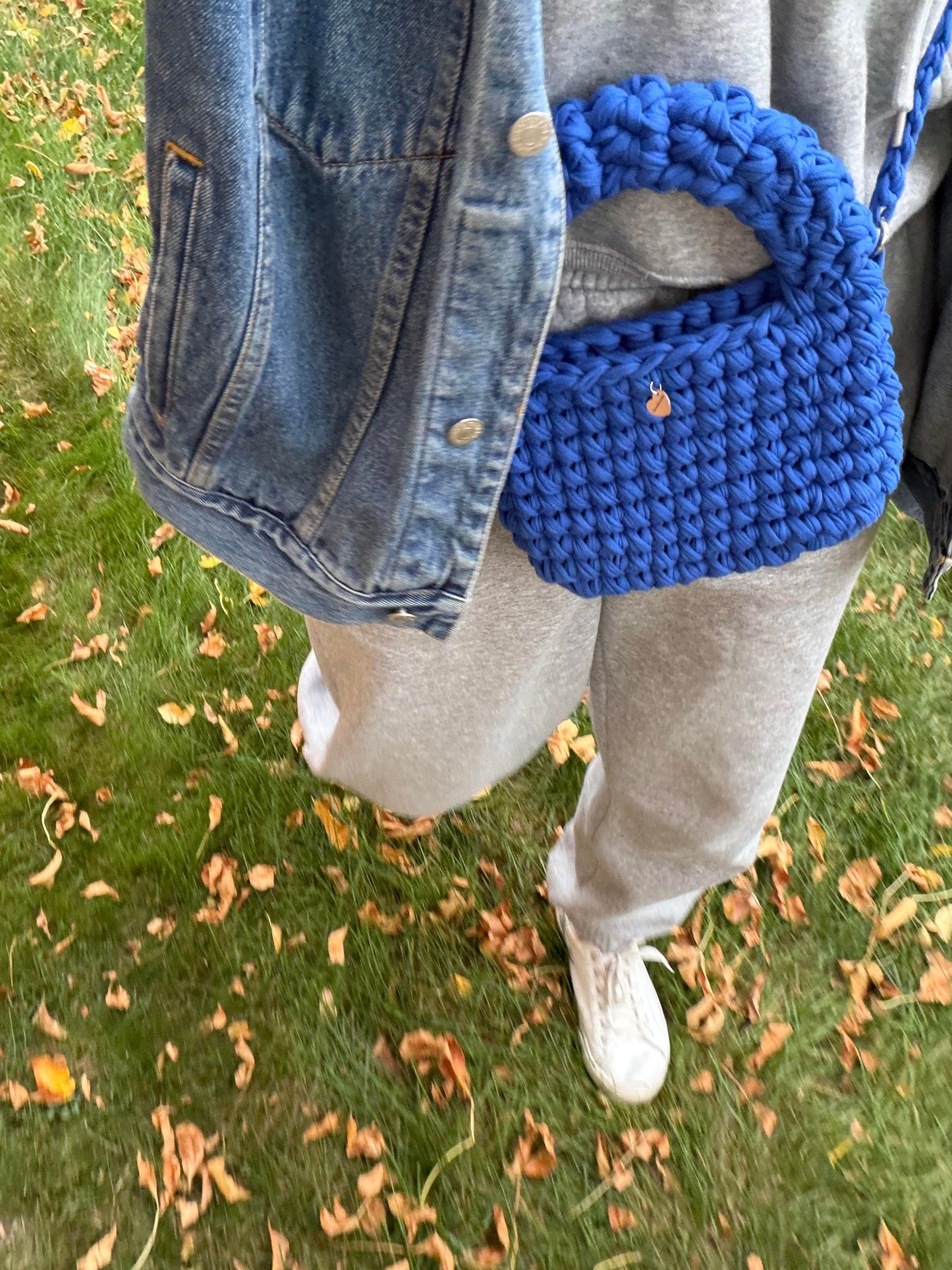 MUSHROOM Hand Bag - Blue