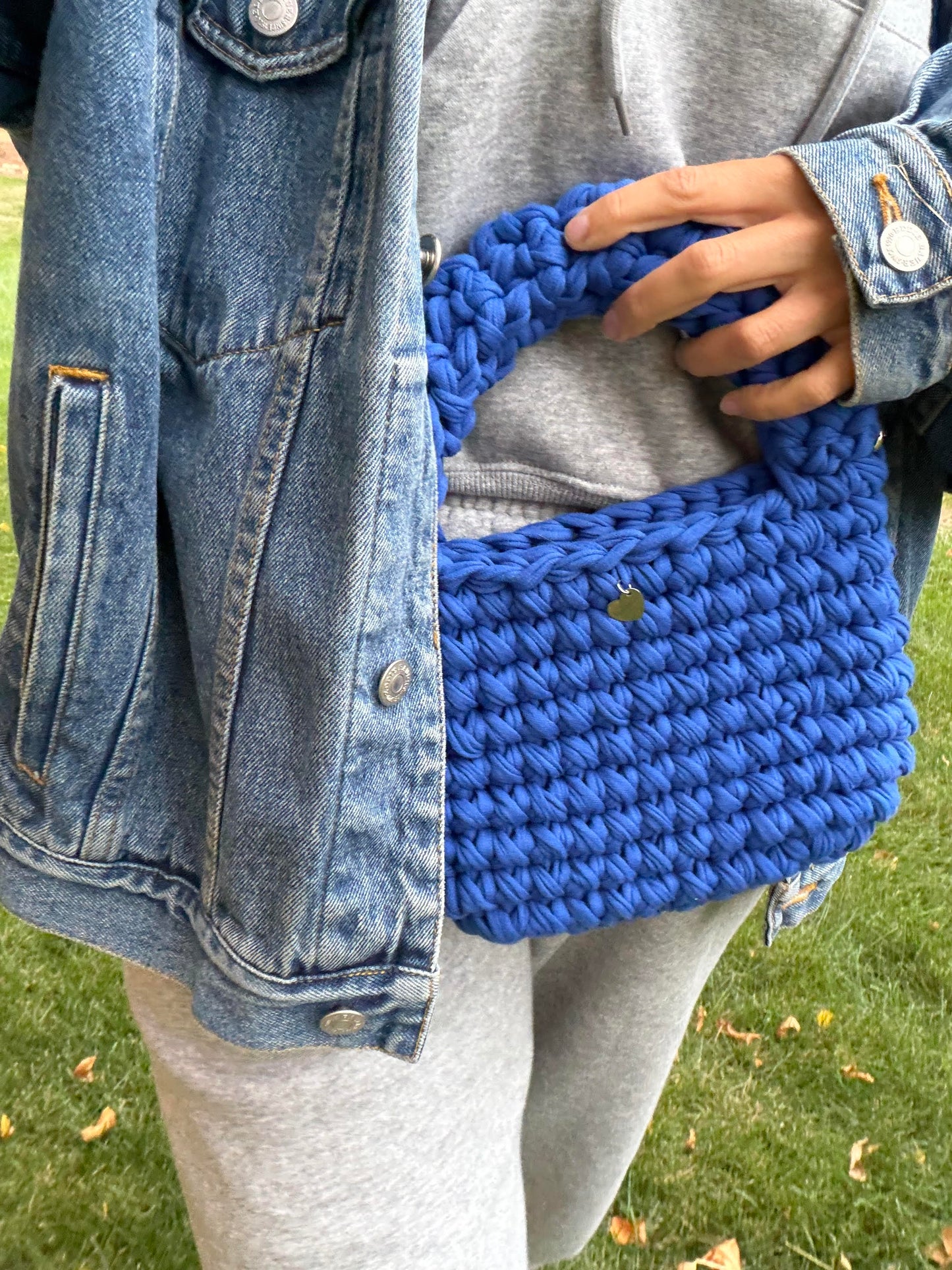 MUSHROOM Hand Bag - Blue