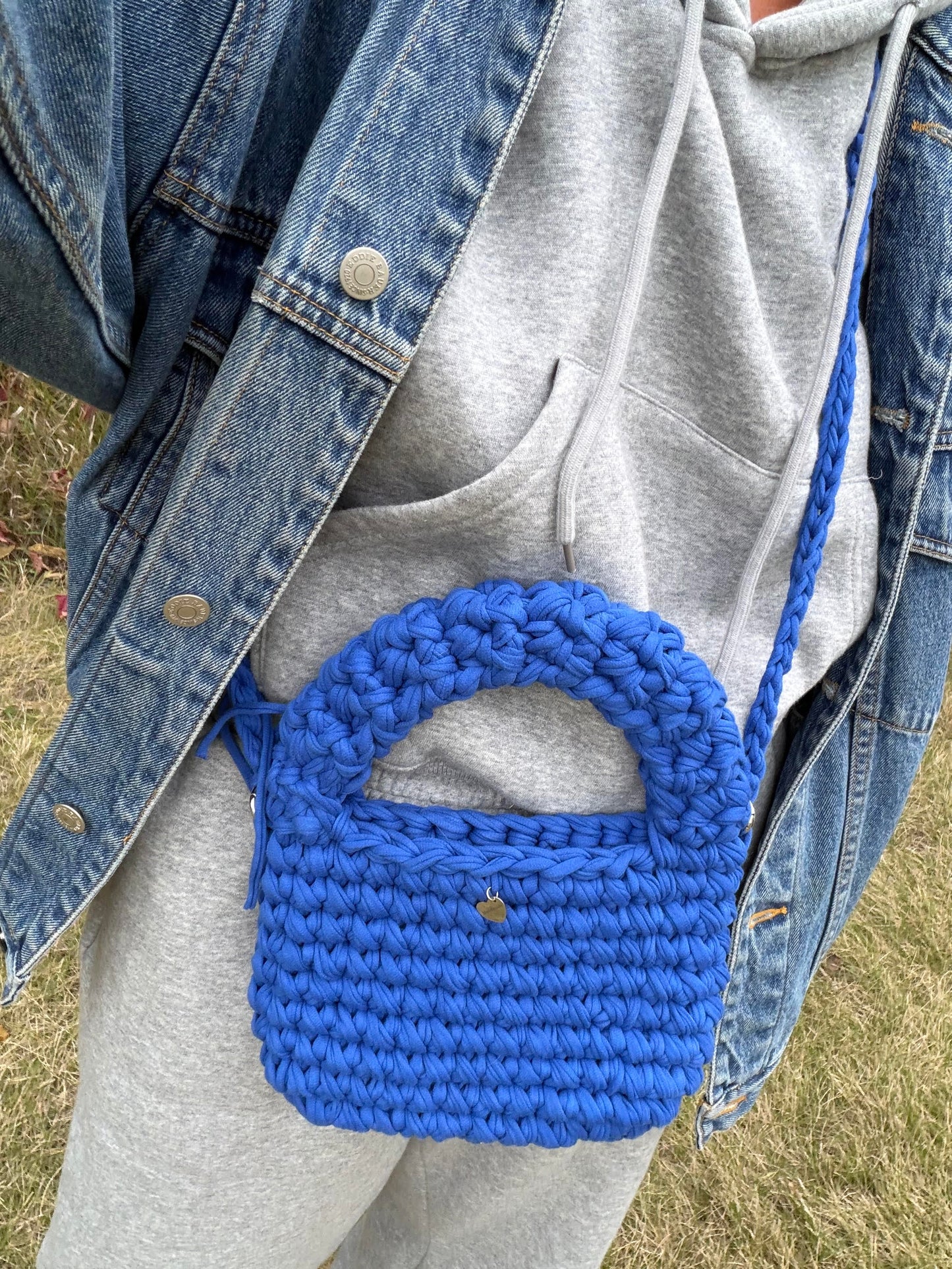 MUSHROOM Hand Bag - Blue