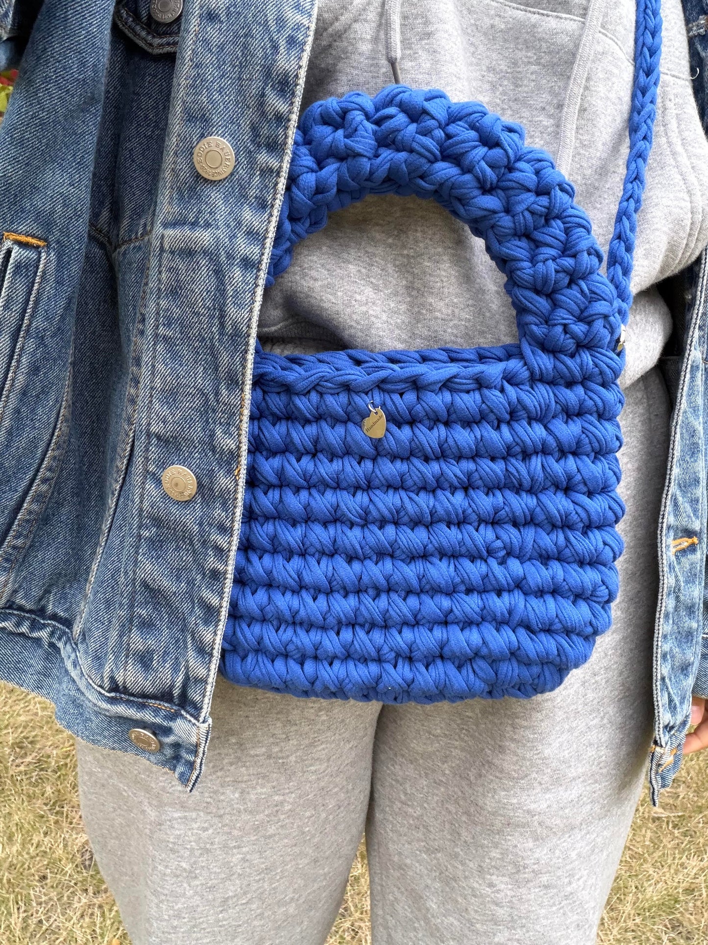 MUSHROOM Hand Bag - Blue