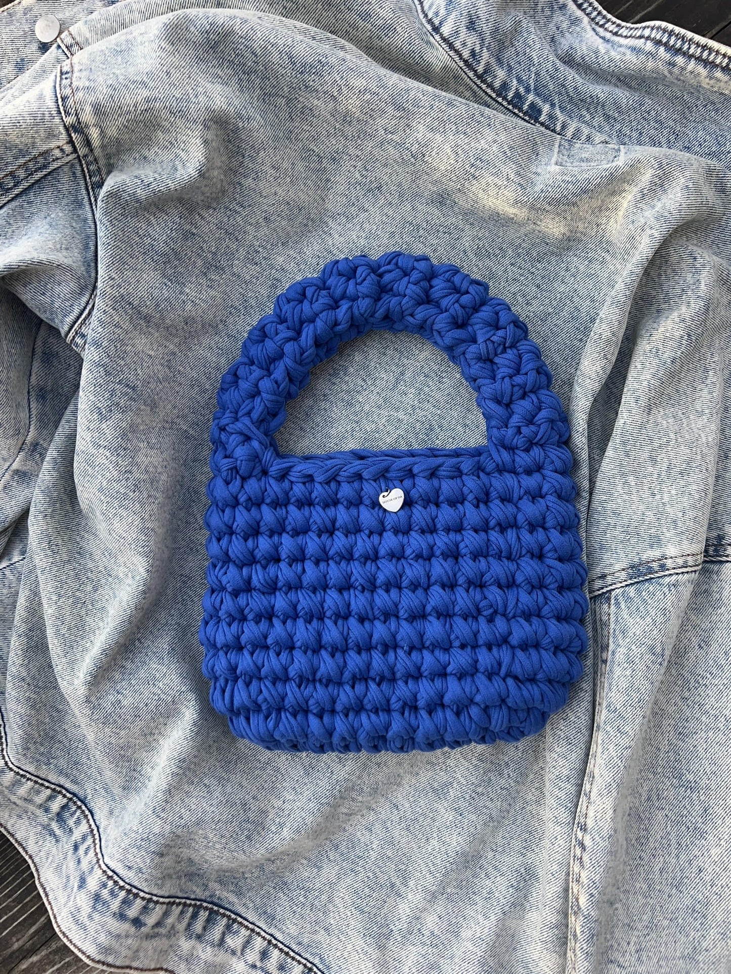 MUSHROOM Hand Bag - Blue