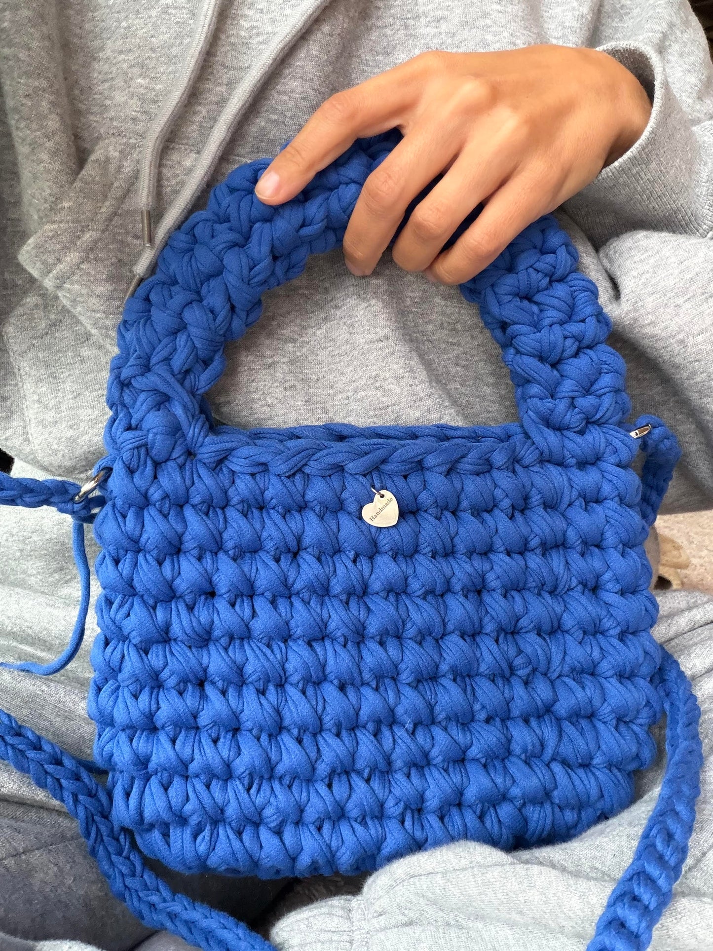 MUSHROOM Hand Bag - Blue