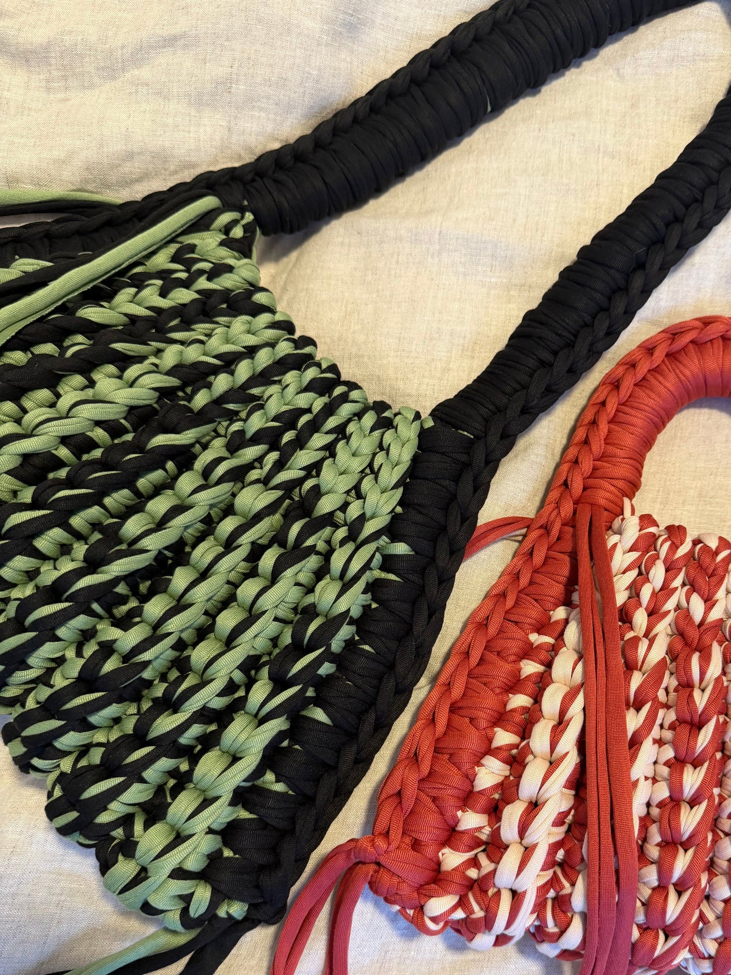 CLEO Shoulder Bag - Lizard Green Striped