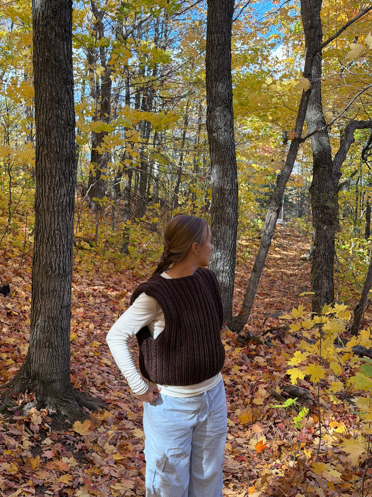 Chunky Wool Vest - Mid Length