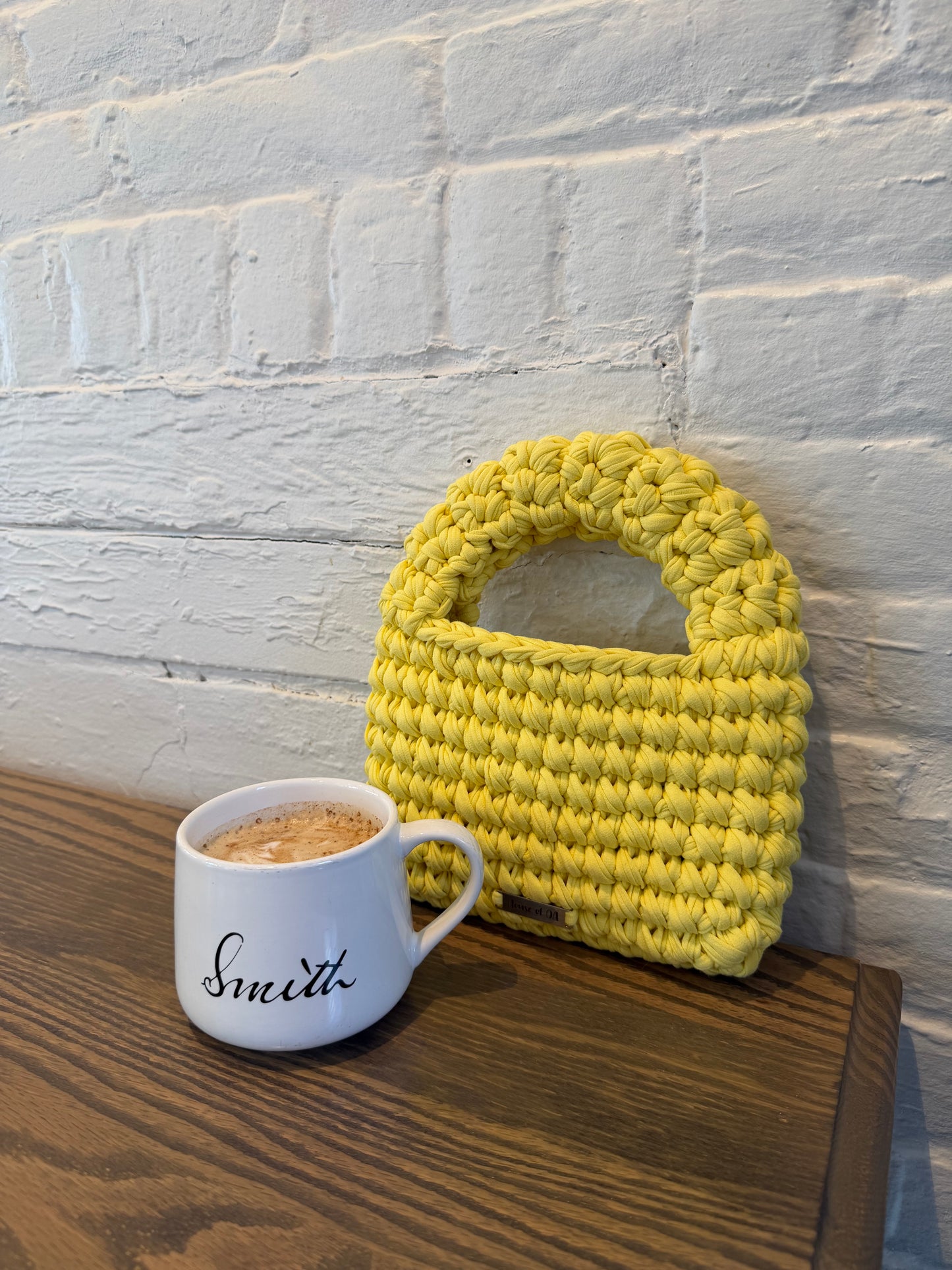 MUSHROOM Handbag -Sunshine Yellow