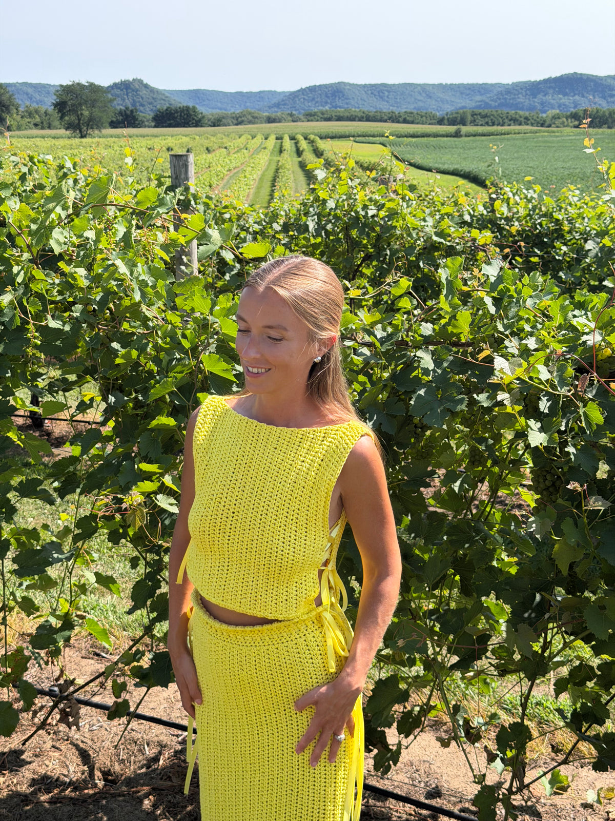 Cotton High Neck Top