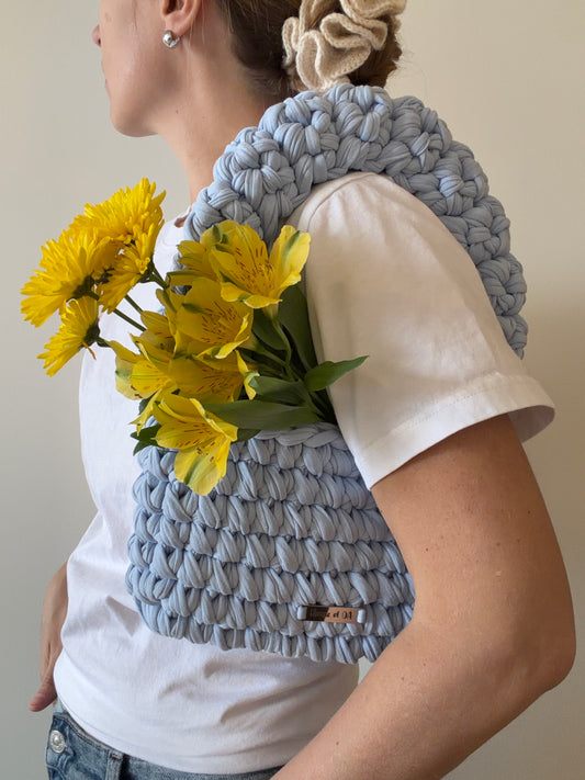 MUSHROOM Shoulder Bag - Baby Blue