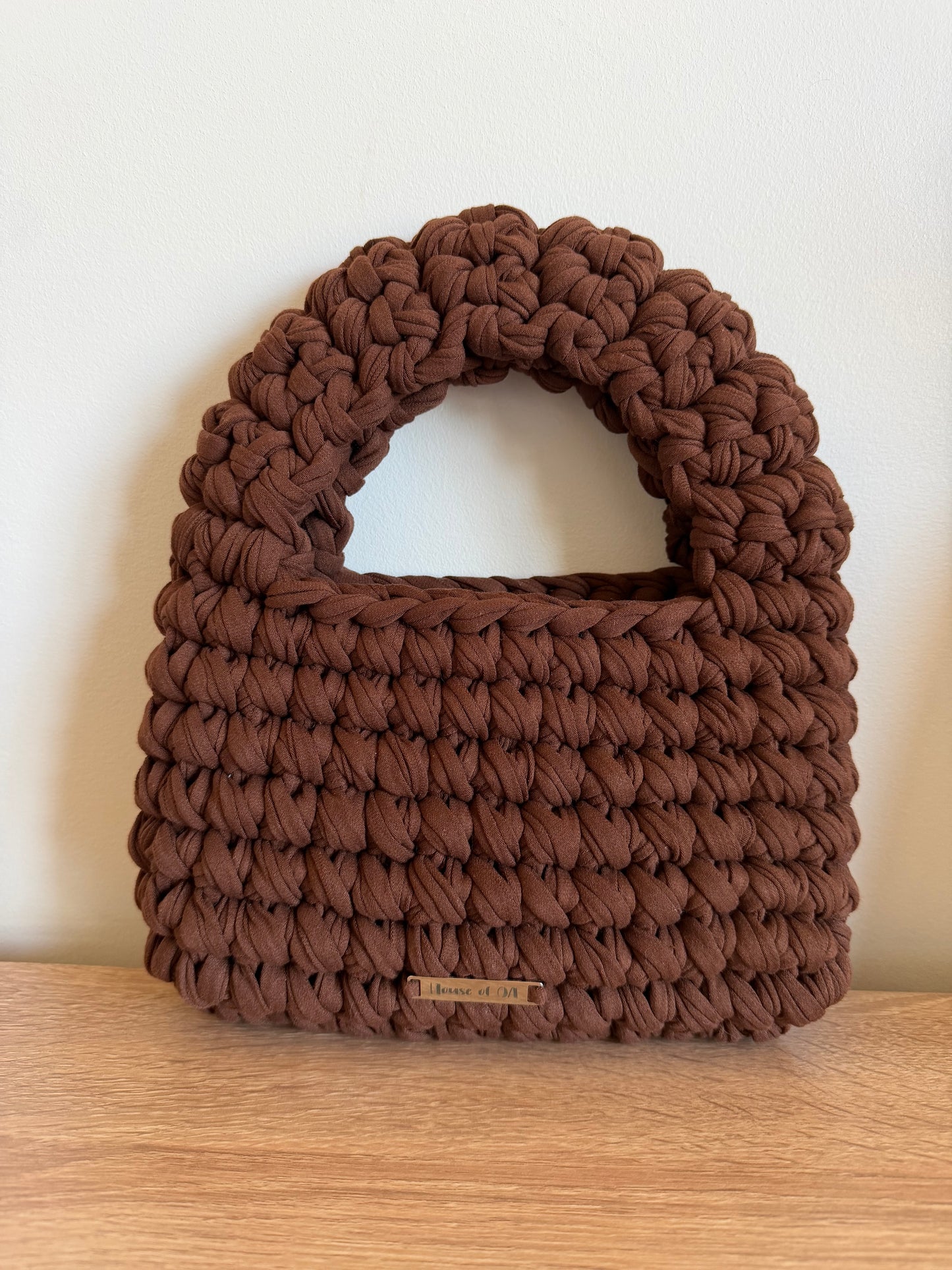 Medium MUSHROOM Handbag - Chocolate Brown