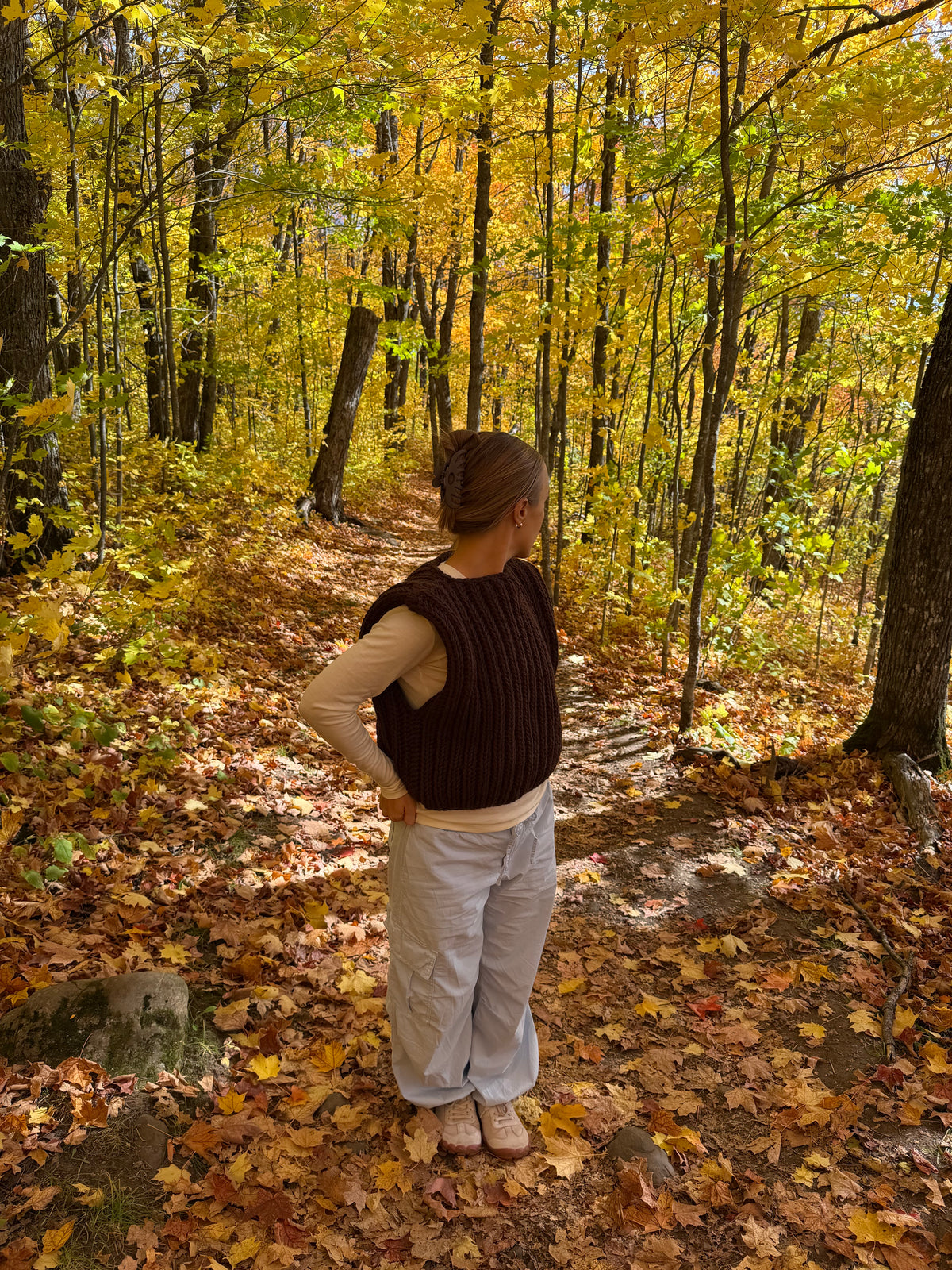 Chunky Wool Vest - Mid Length