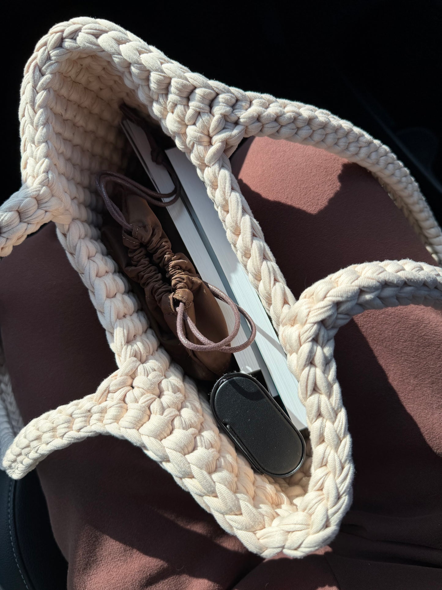 TOTE Shoulder Bag - Beige