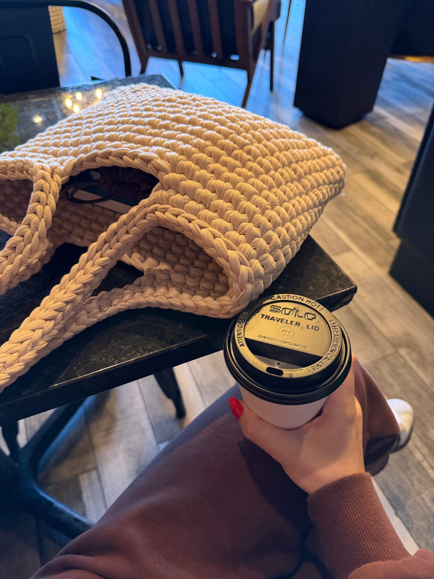 TOTE Shoulder Bag - Beige