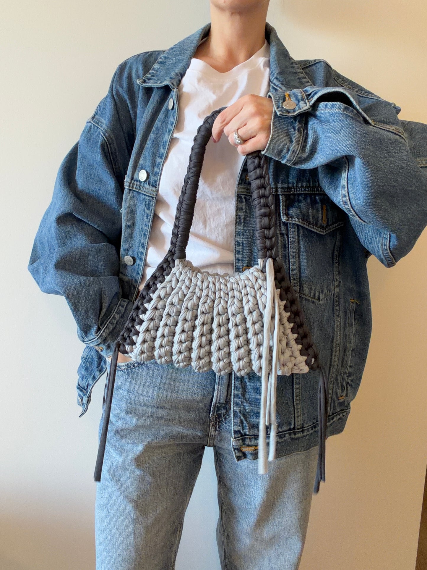 CLEO MINI Shoulder Bag- Blue Denim