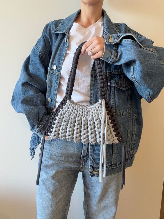 CLEO MINI Shoulder Bag- Blue Denim