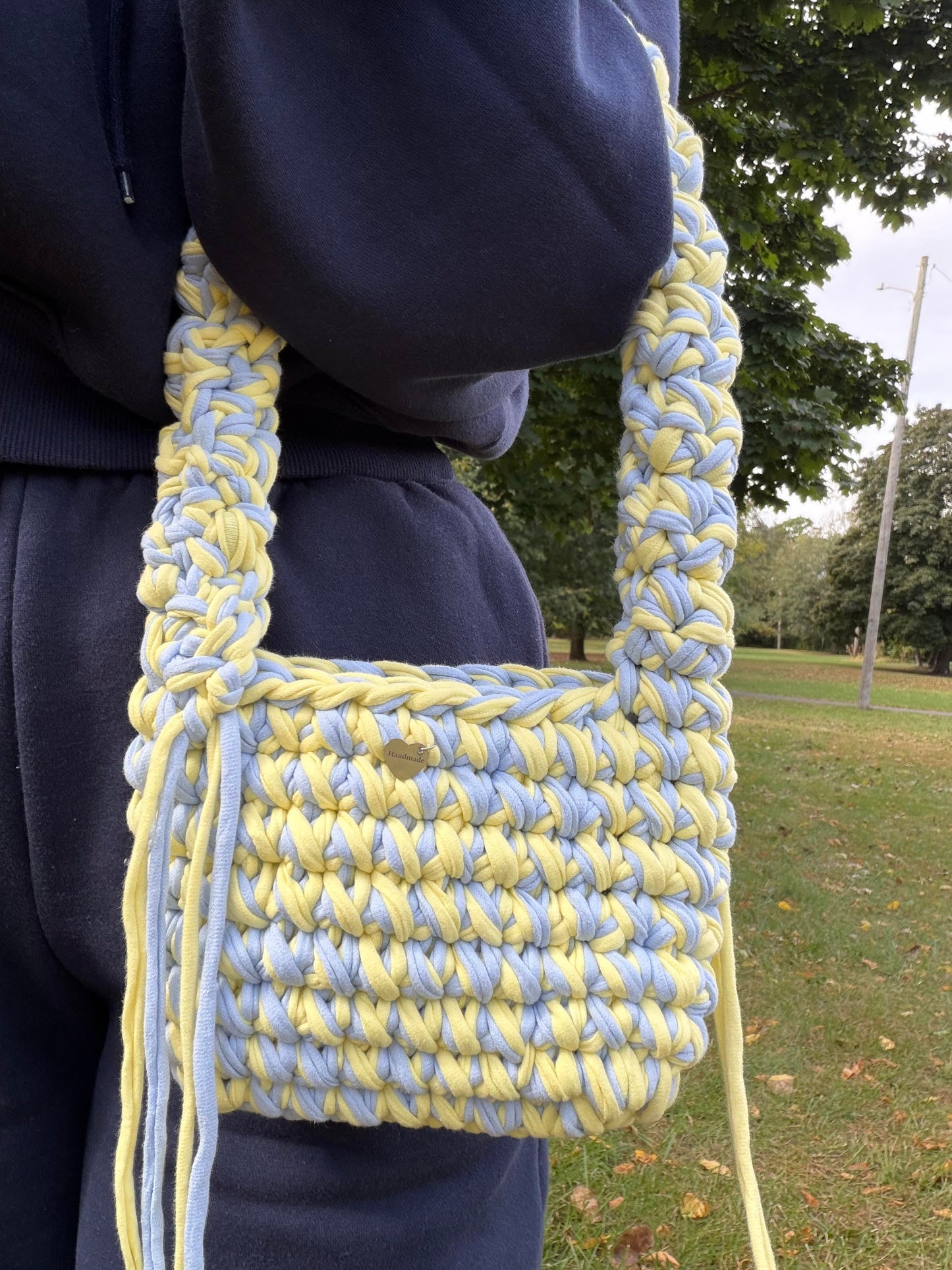 MUSHROOM Shoulder bag - Blue Yellow