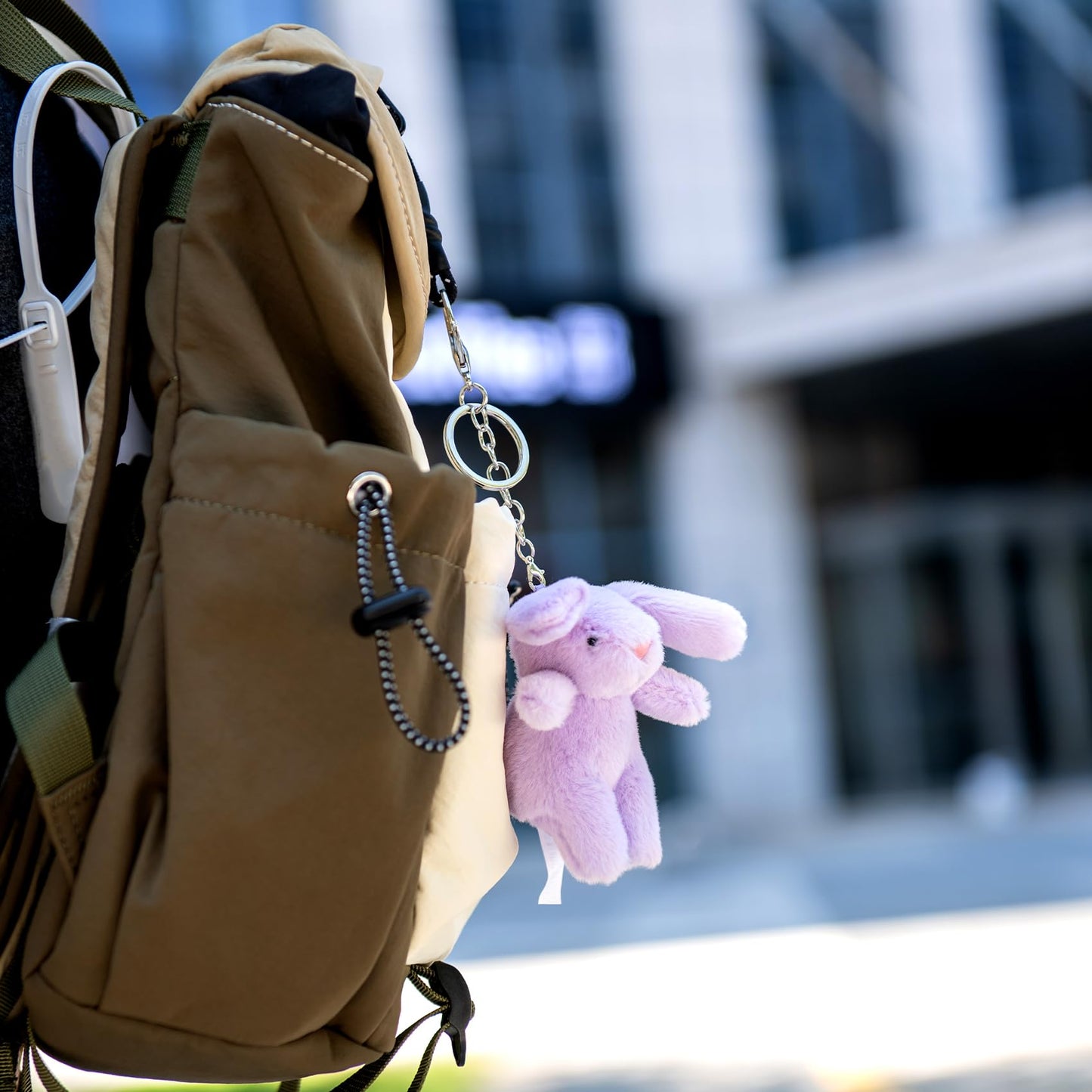 Bunny Plush Rabbit Key Chain