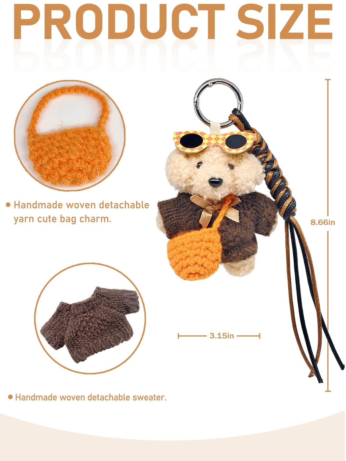 Personality Bag Charm Cluster