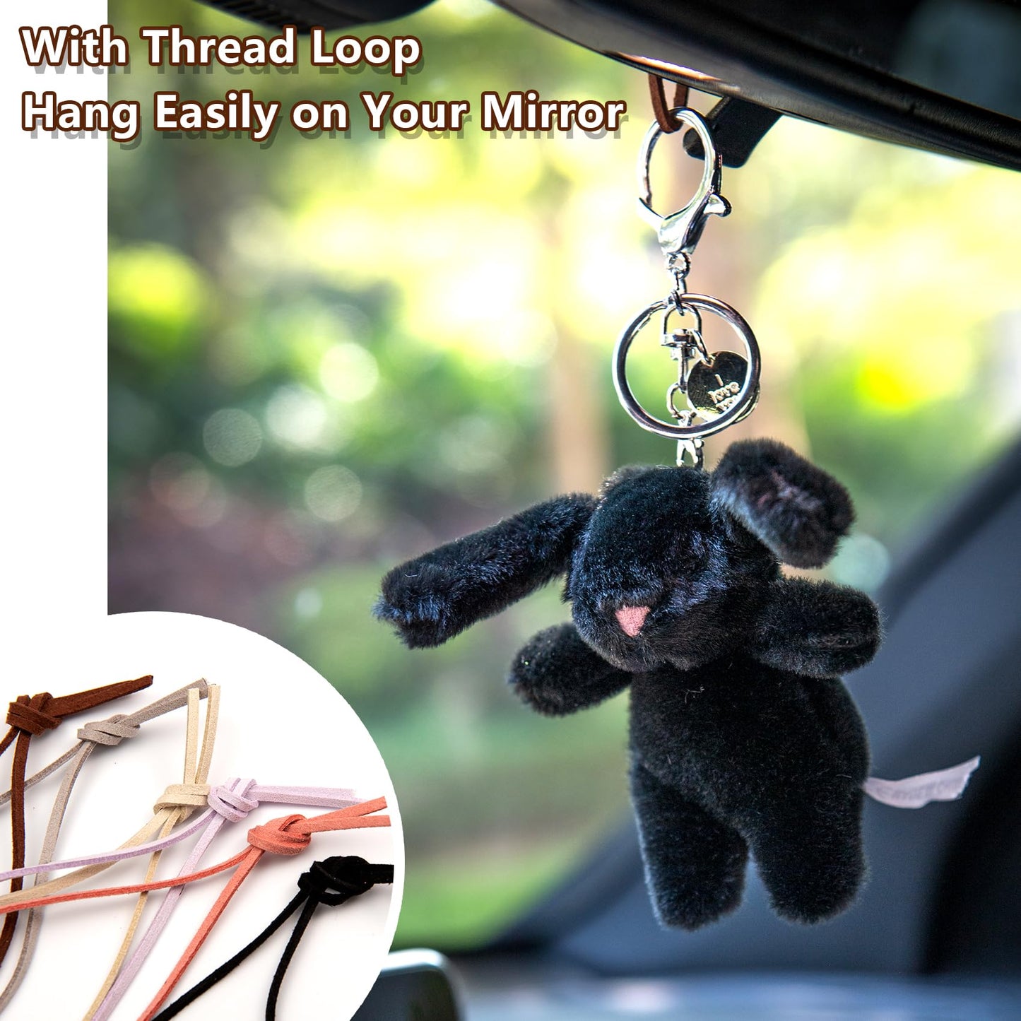 Bunny Plush Rabbit Key Chain