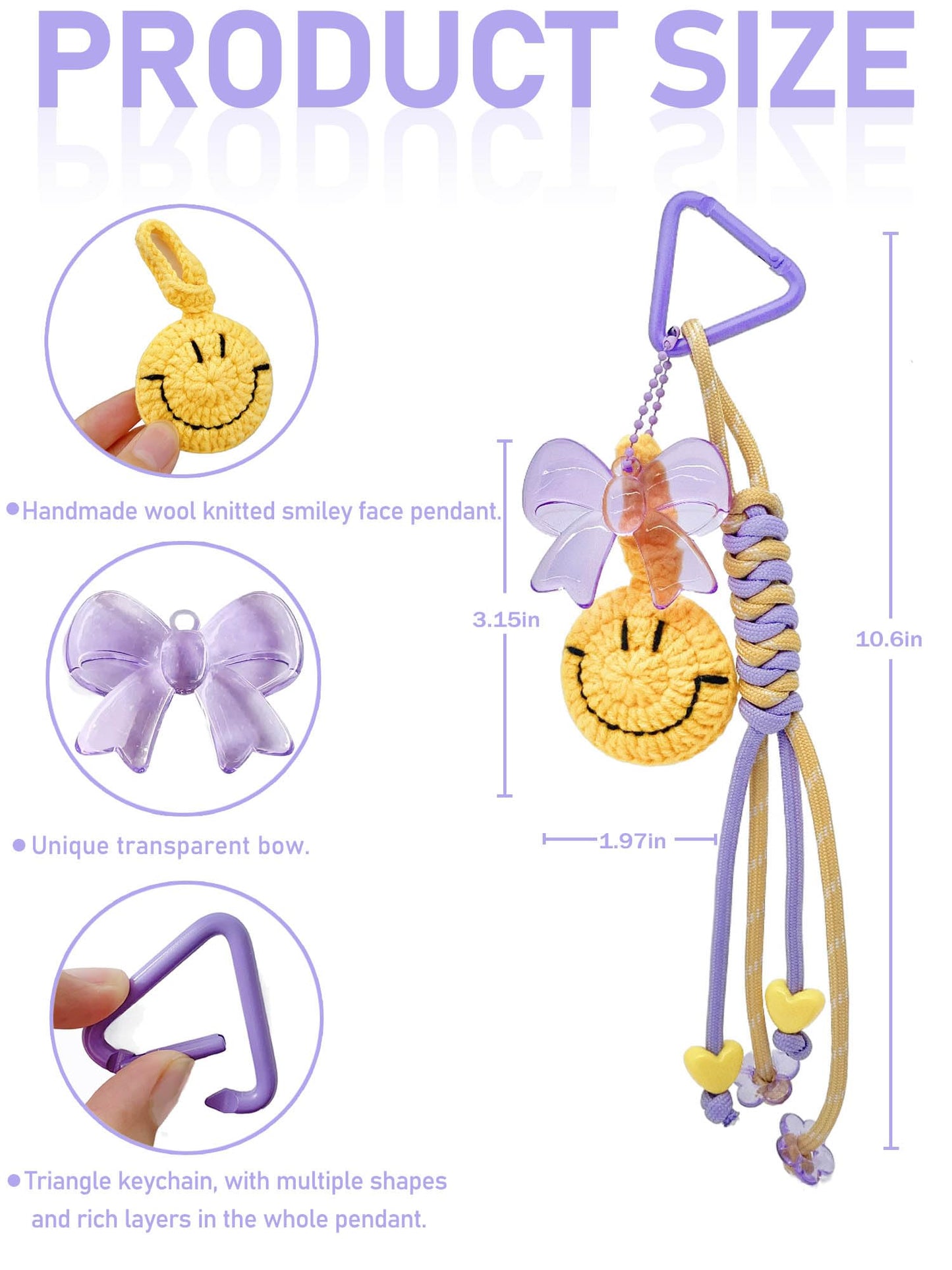 Personality Bag Charm Cluster