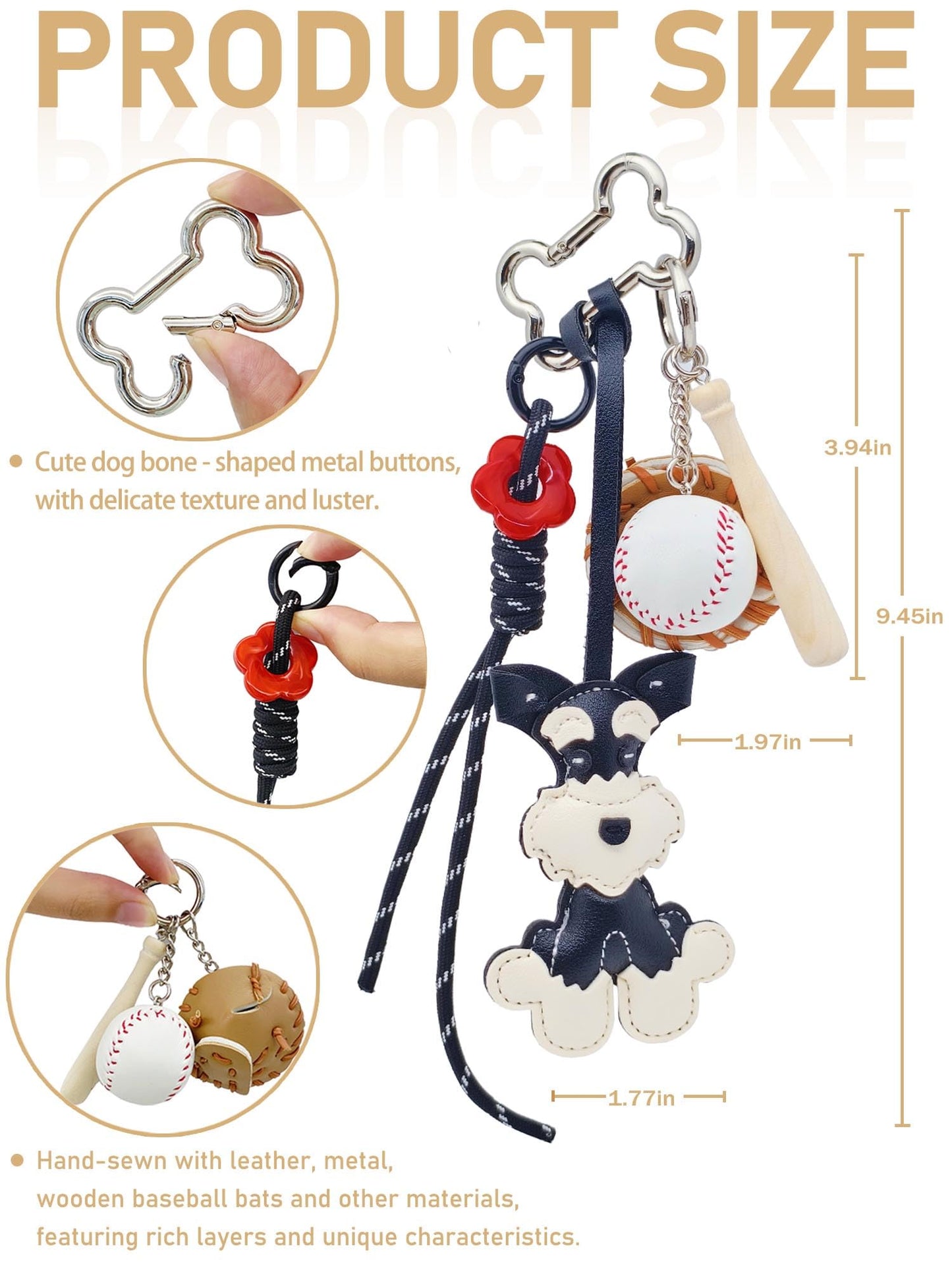 Personality Bag Charm Cluster