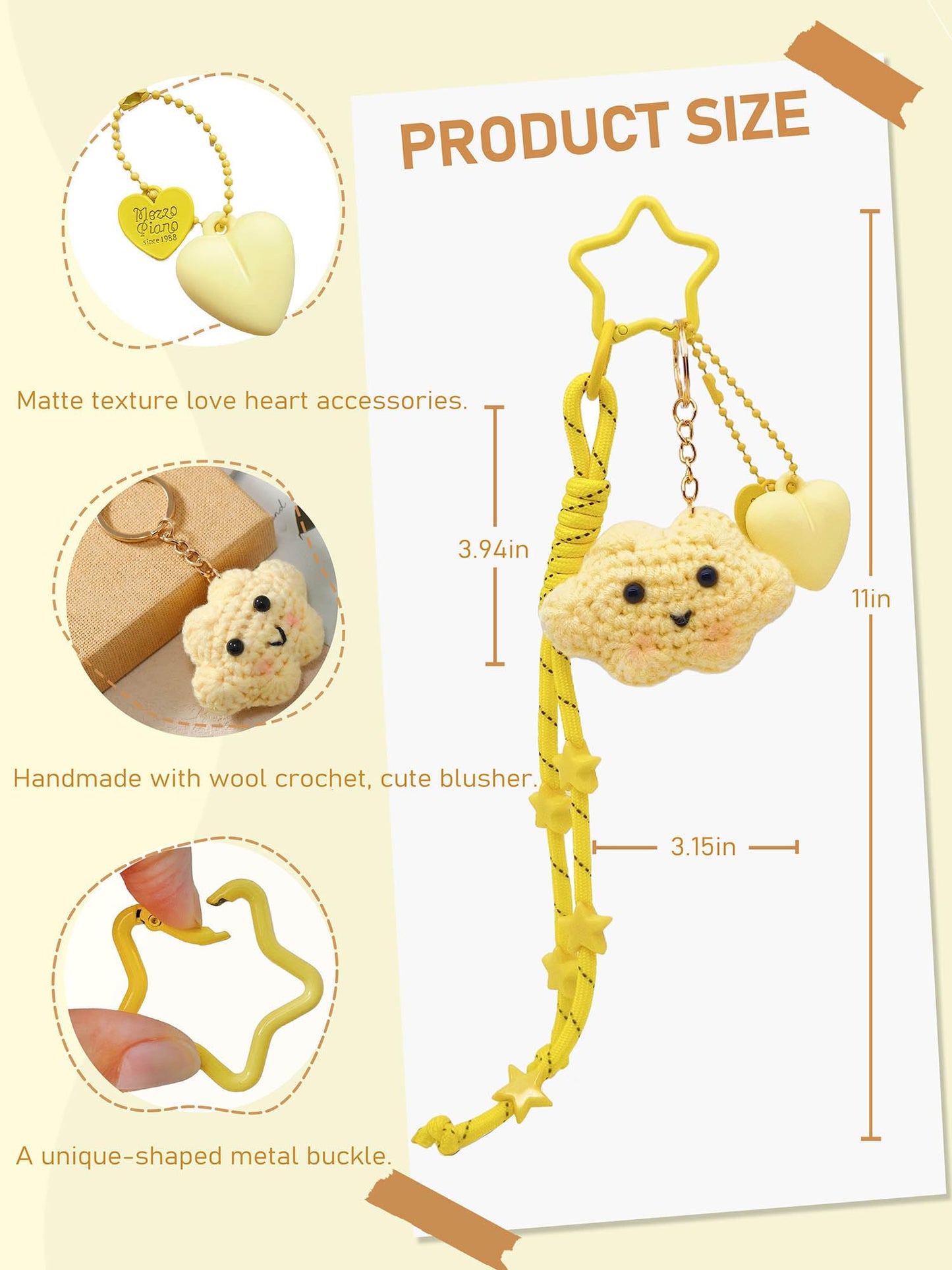 Personality Bag Charm Cluster