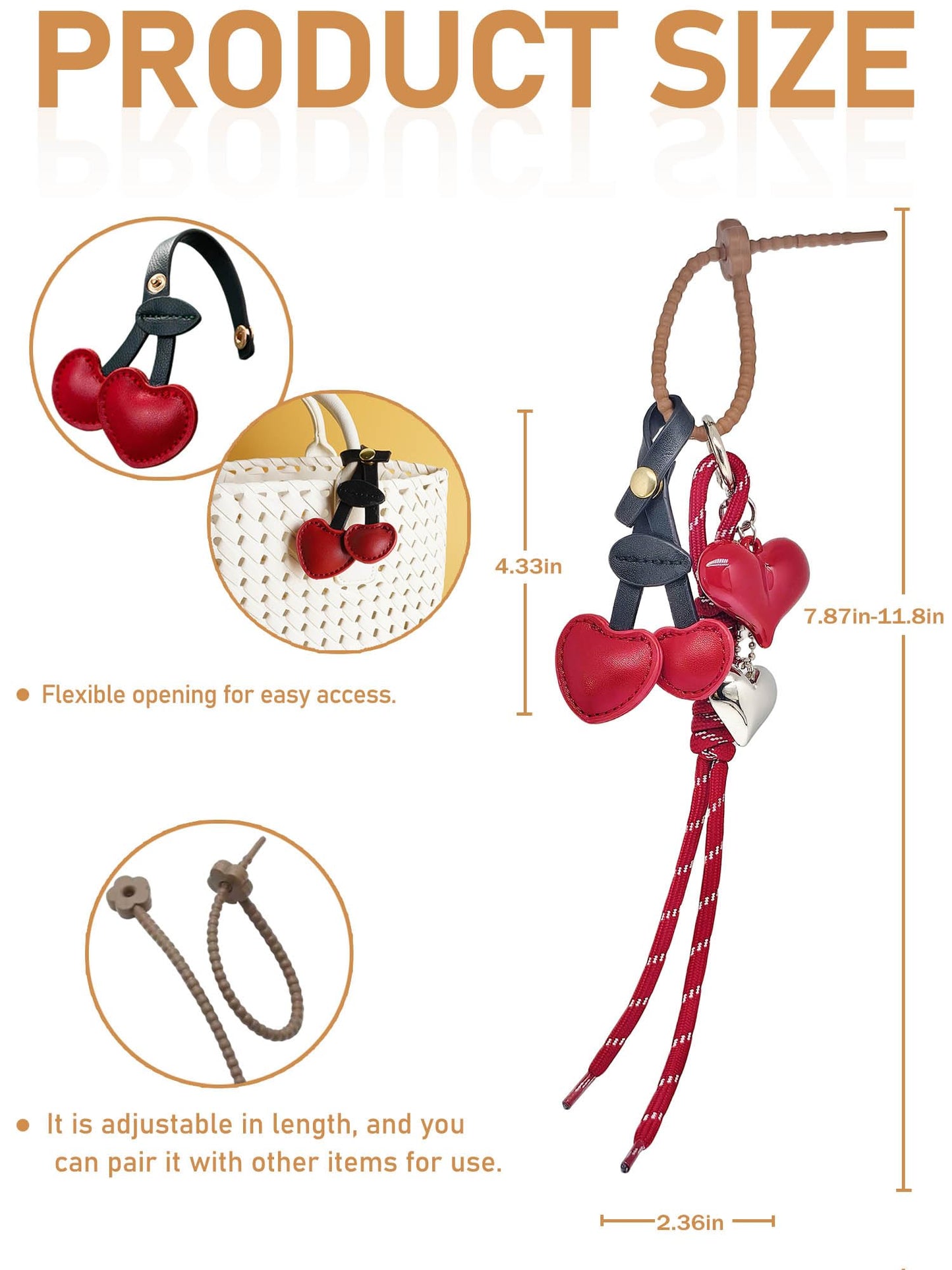 Personality Bag Charm Cluster