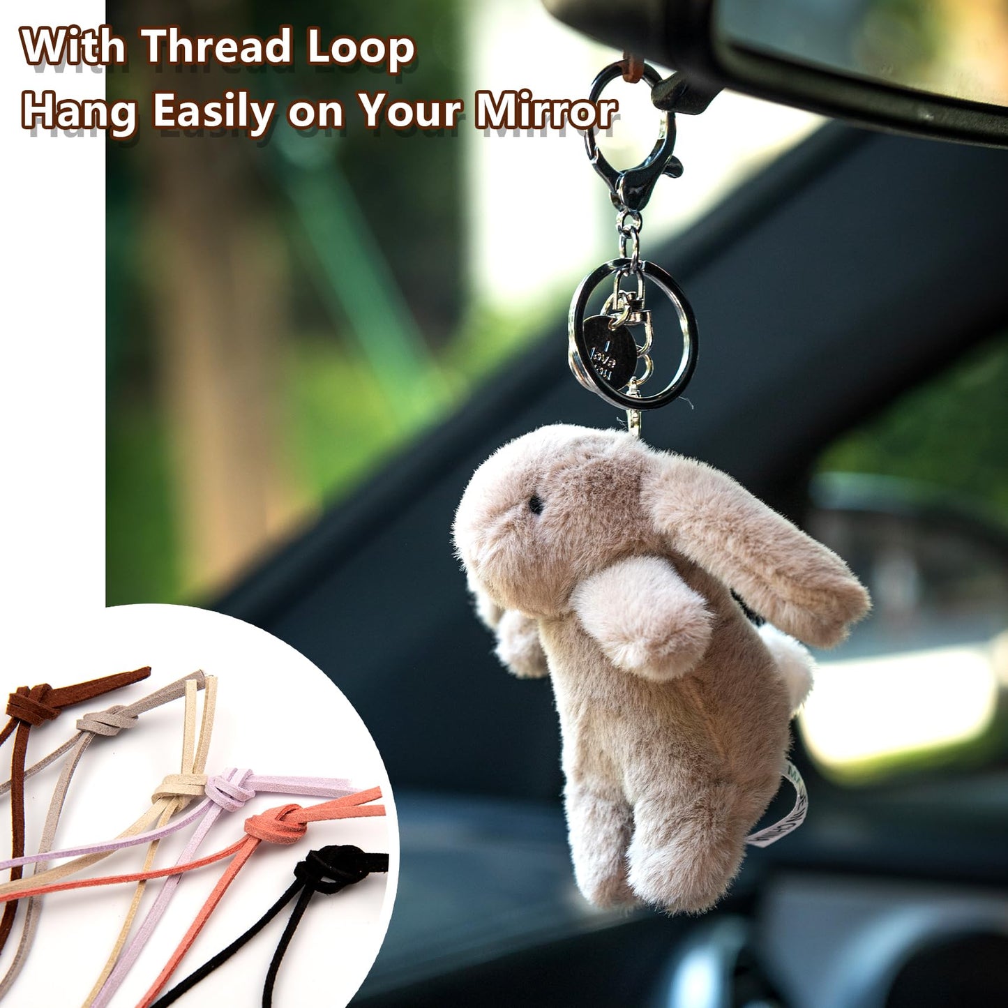 Bunny Plush Rabbit Key Chain