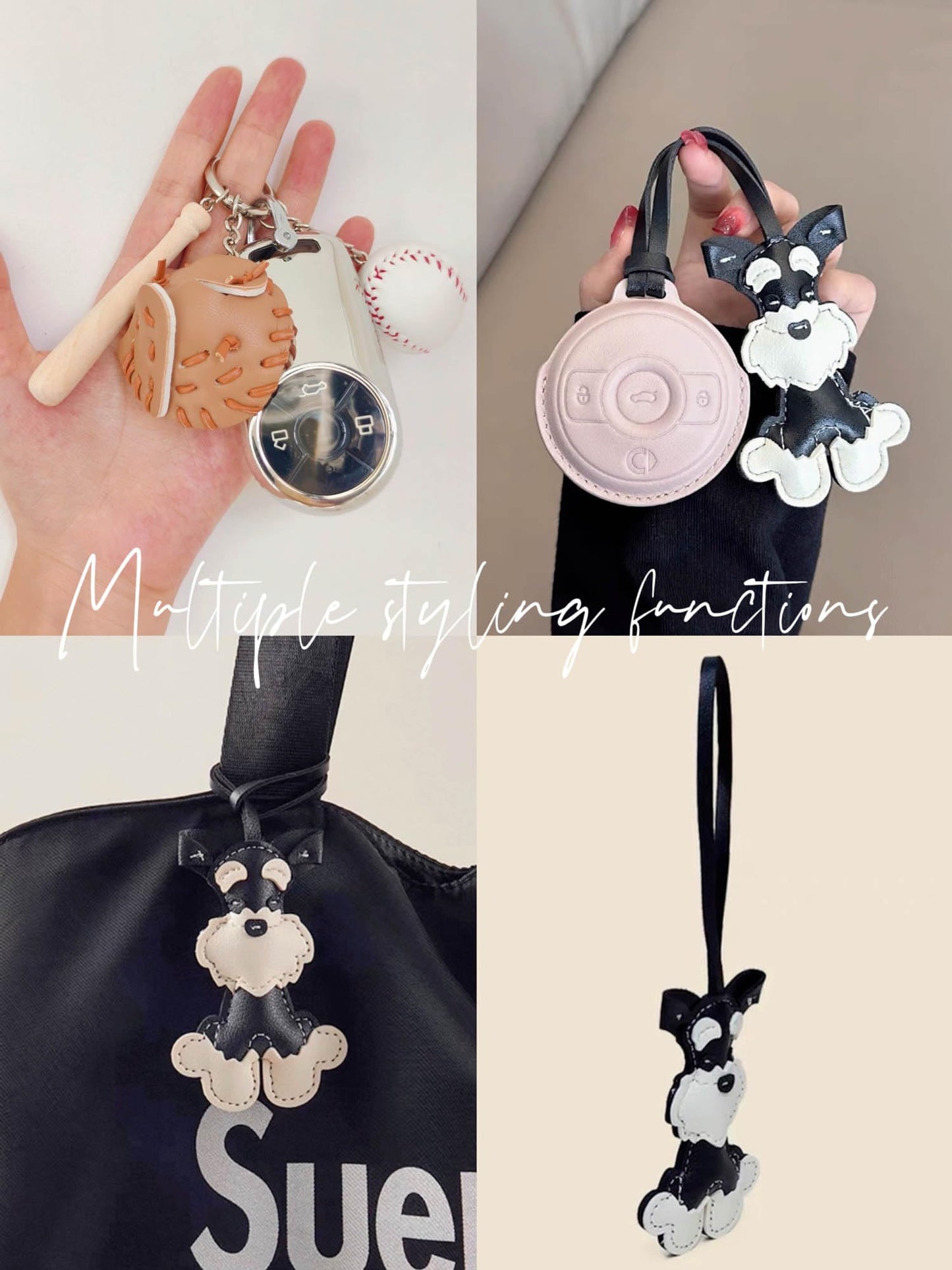 Personality Bag Charm Cluster