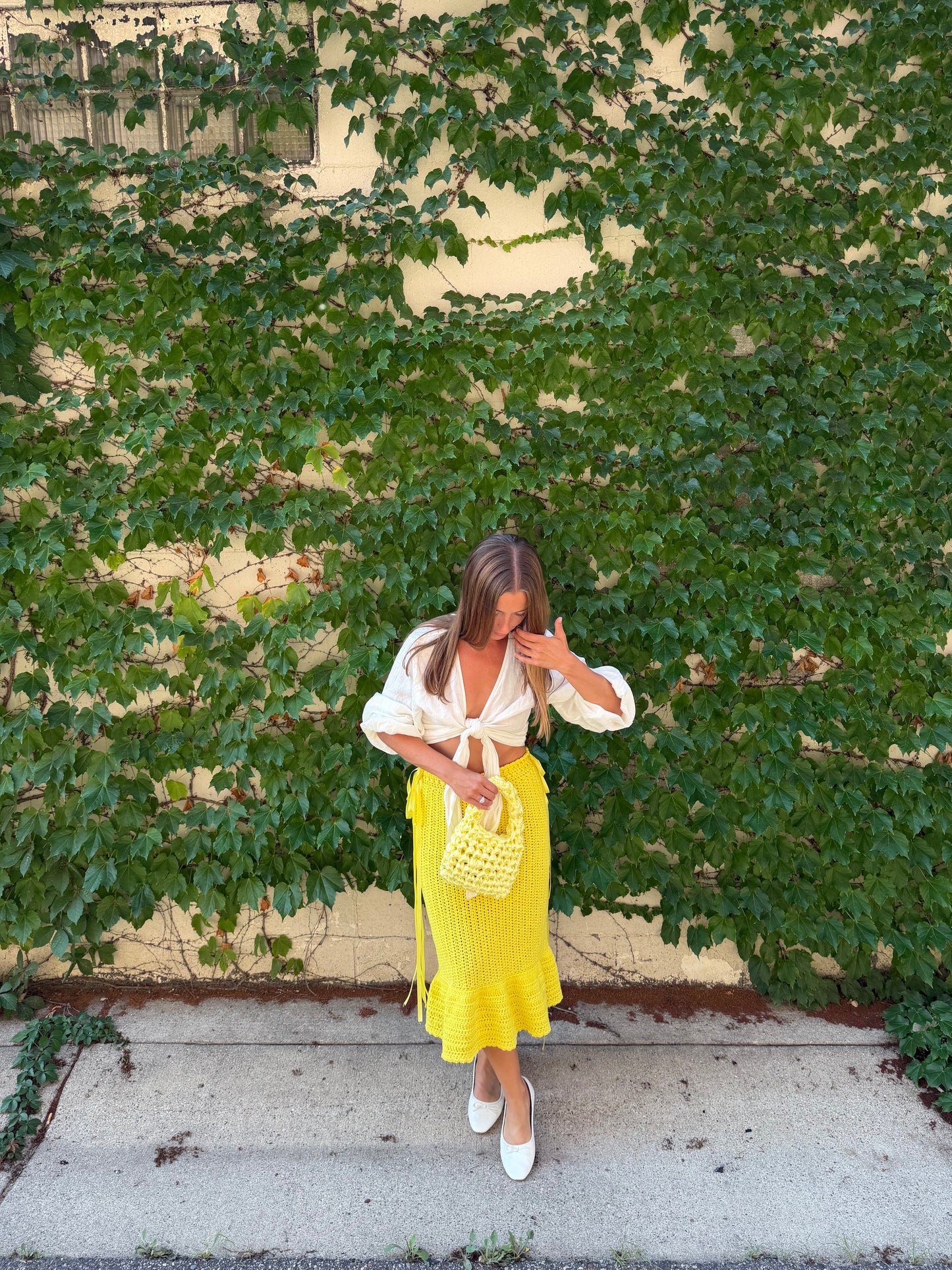 Cotton Midi Ruffle Skirt- Multiple Colors
