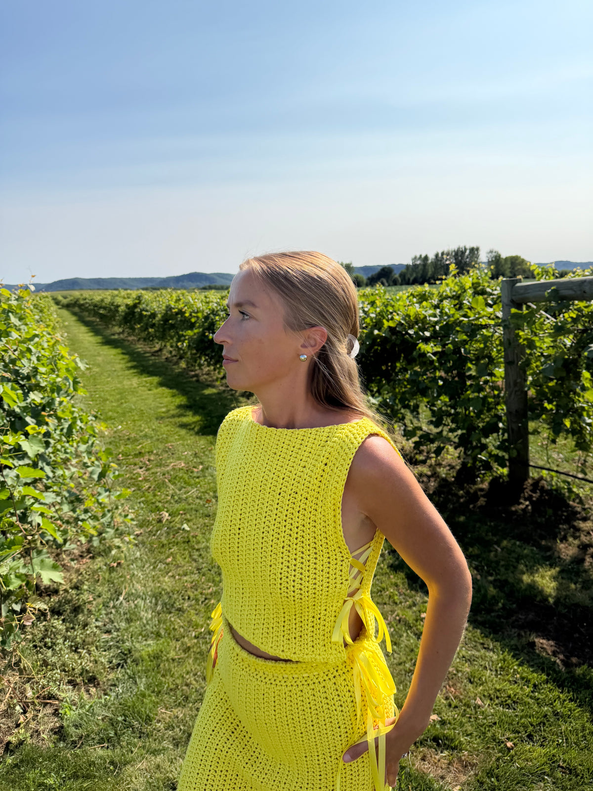 Cotton High Neck Top