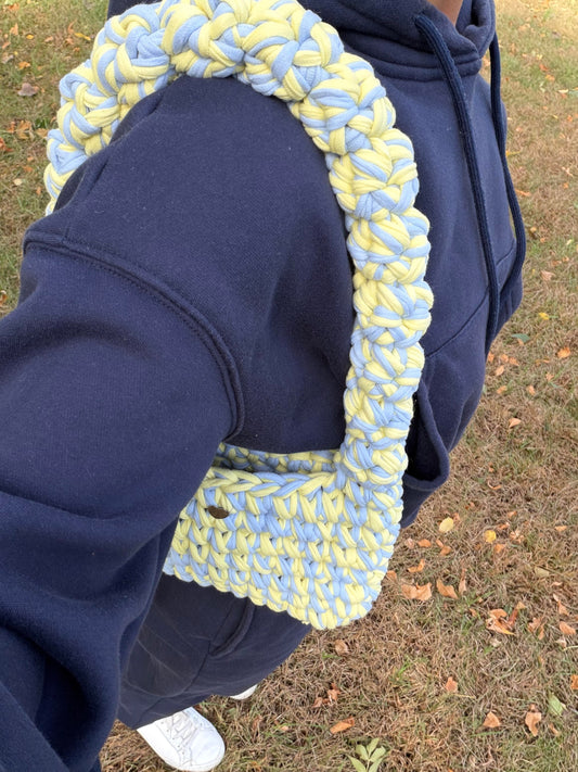 MUSHROOM Shoulder bag - Blue Yellow