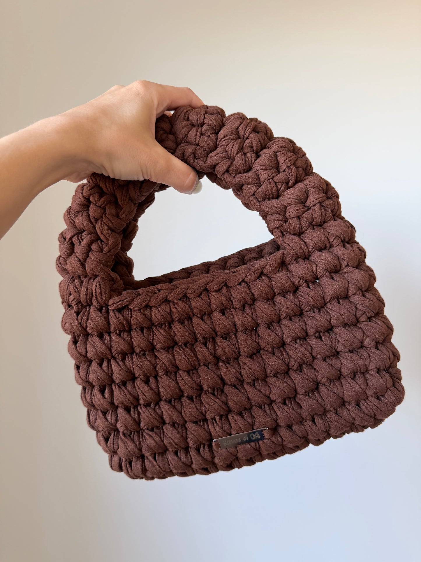 Medium MUSHROOM Handbag - Chocolate Brown