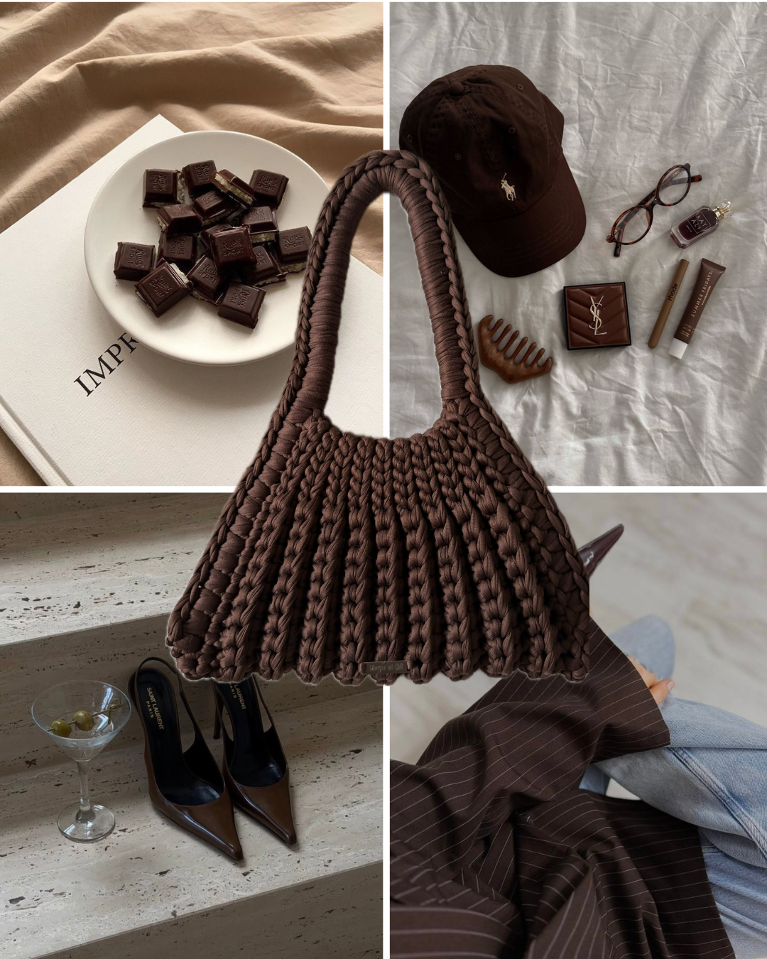 CLEO Shoulder Bag - Chocolate Brown