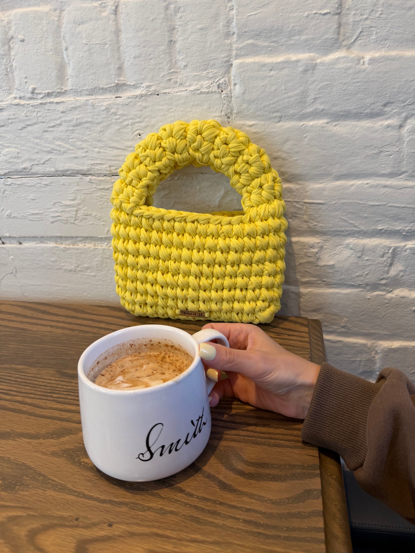 MUSHROOM Handbag -Sunshine Yellow