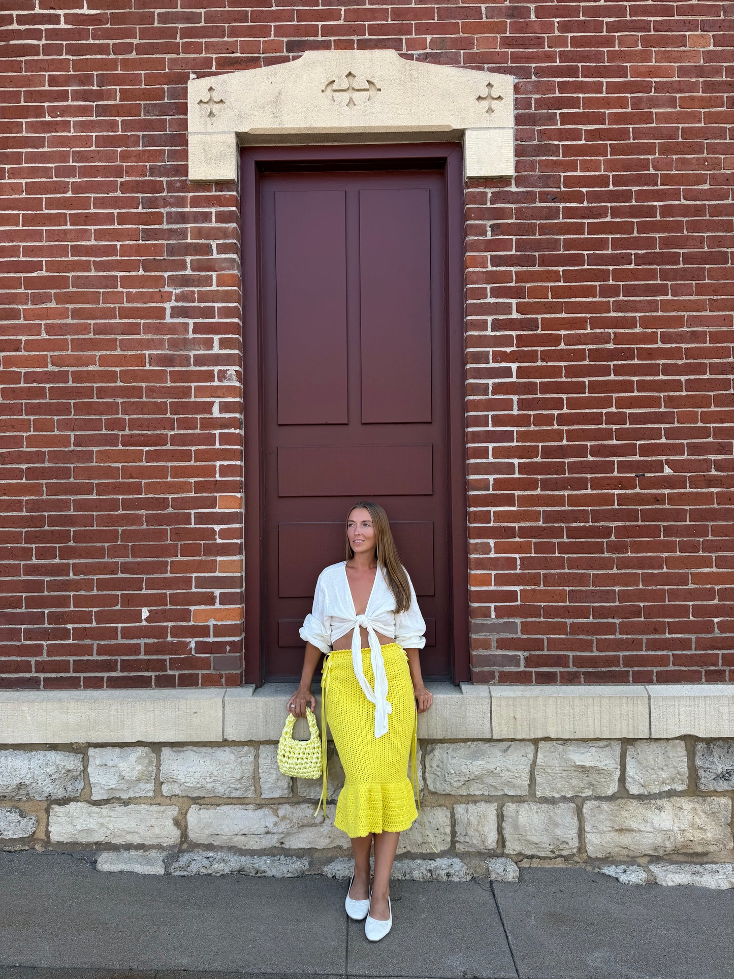 Cotton Midi Ruffle Skirt- Multiple Colors