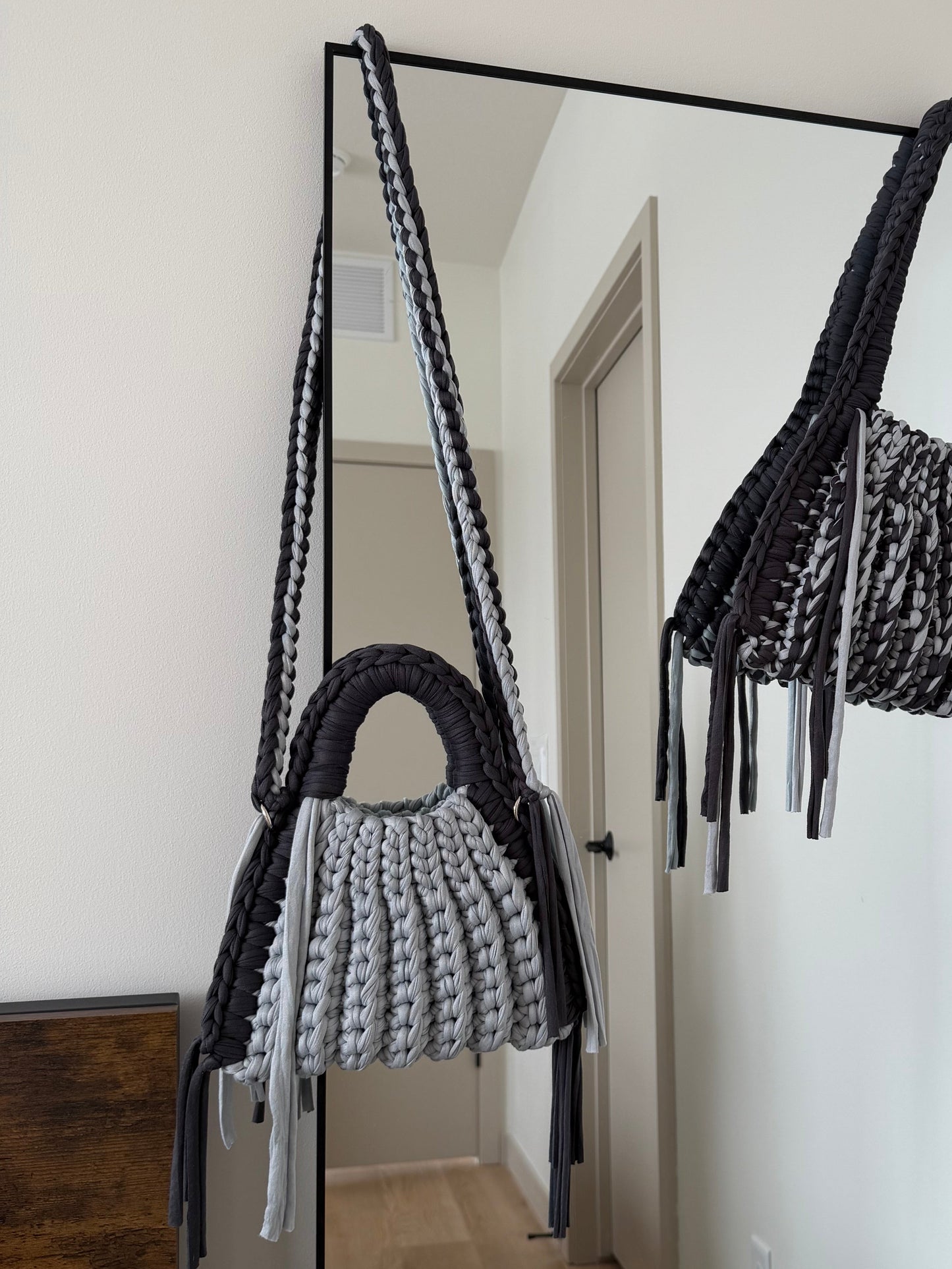 CLEO Handbag - Denim Blue Block