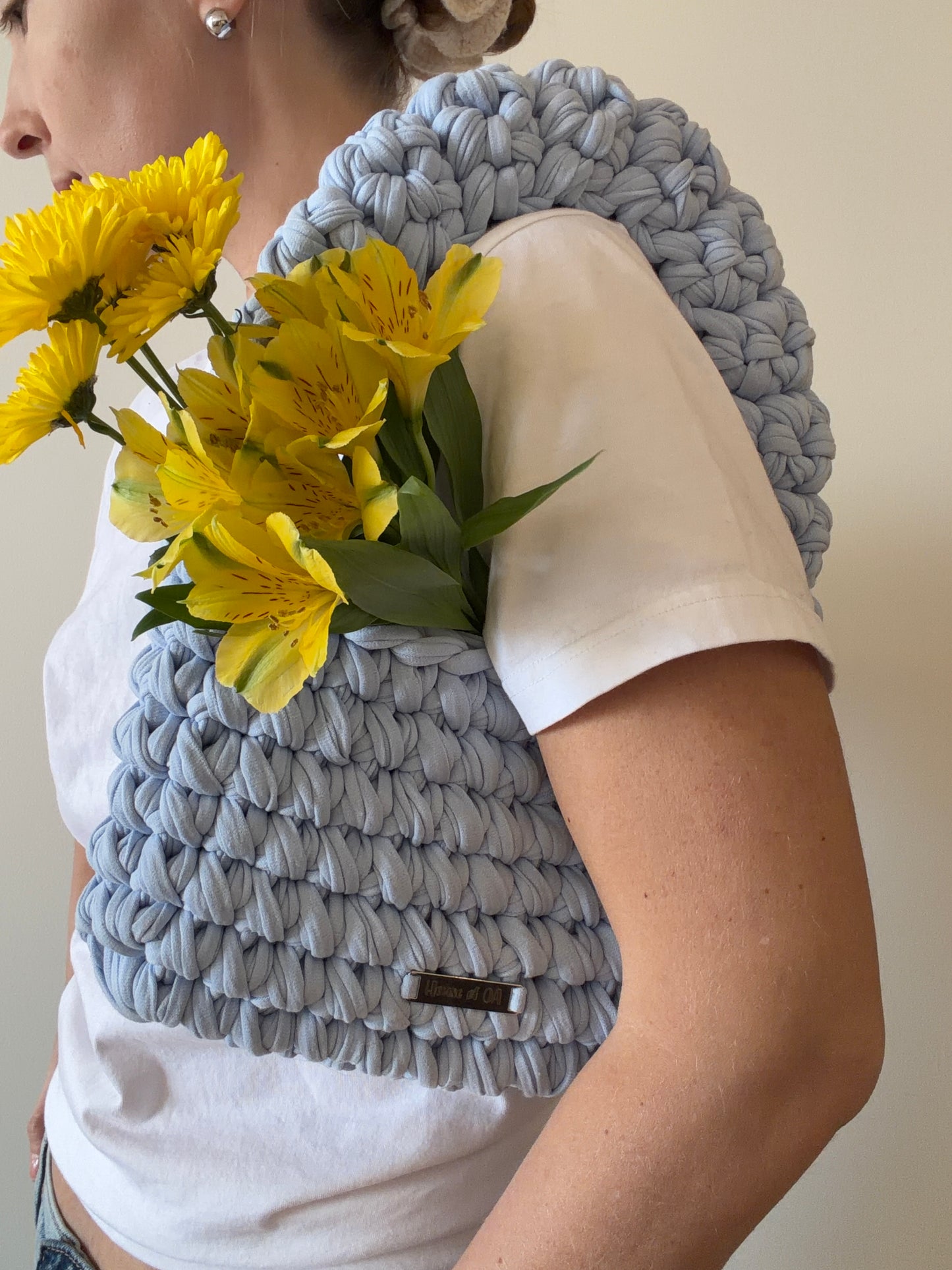MUSHROOM Shoulder Bag - Baby Blue