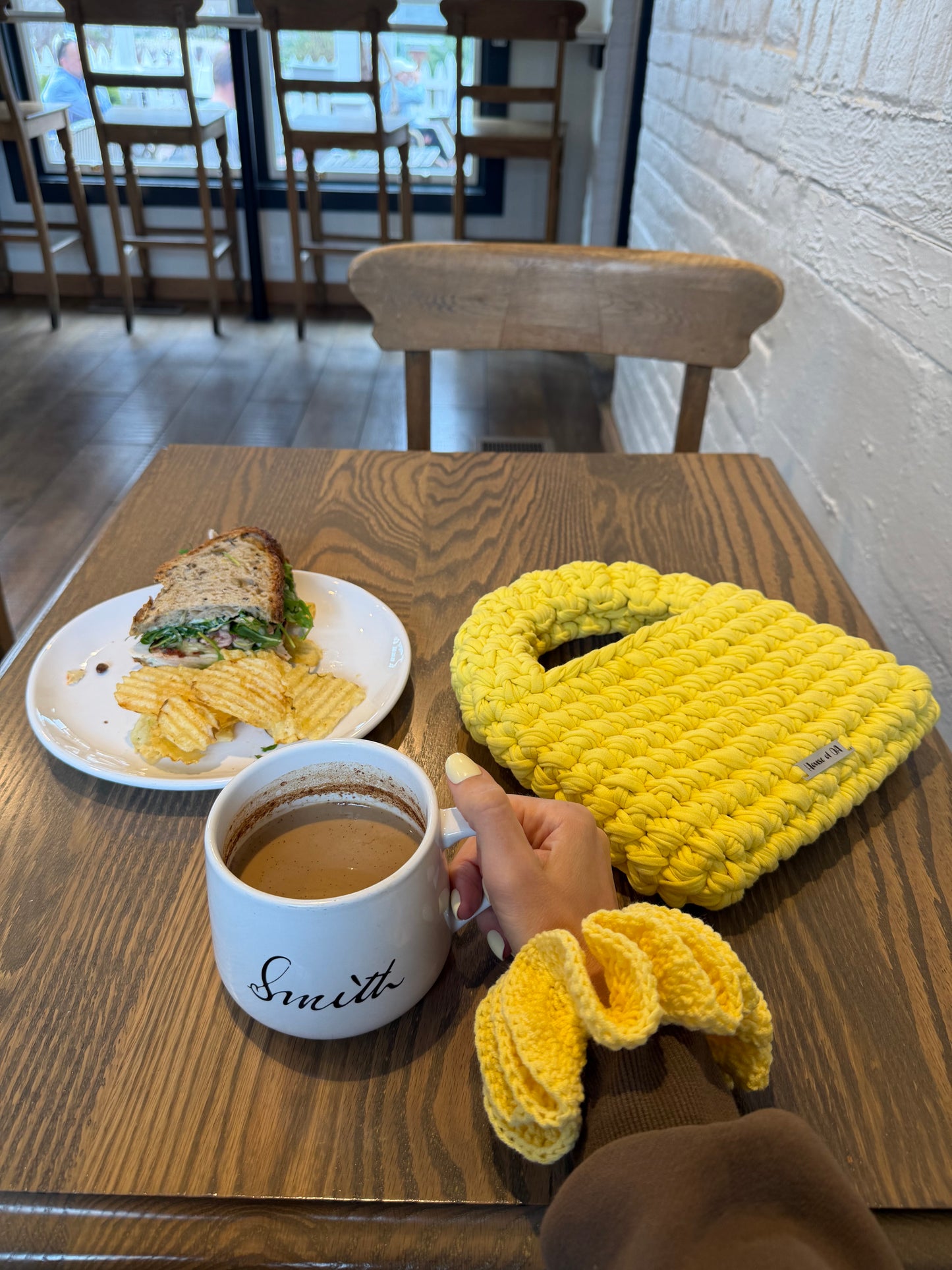MUSHROOM Handbag -Sunshine Yellow