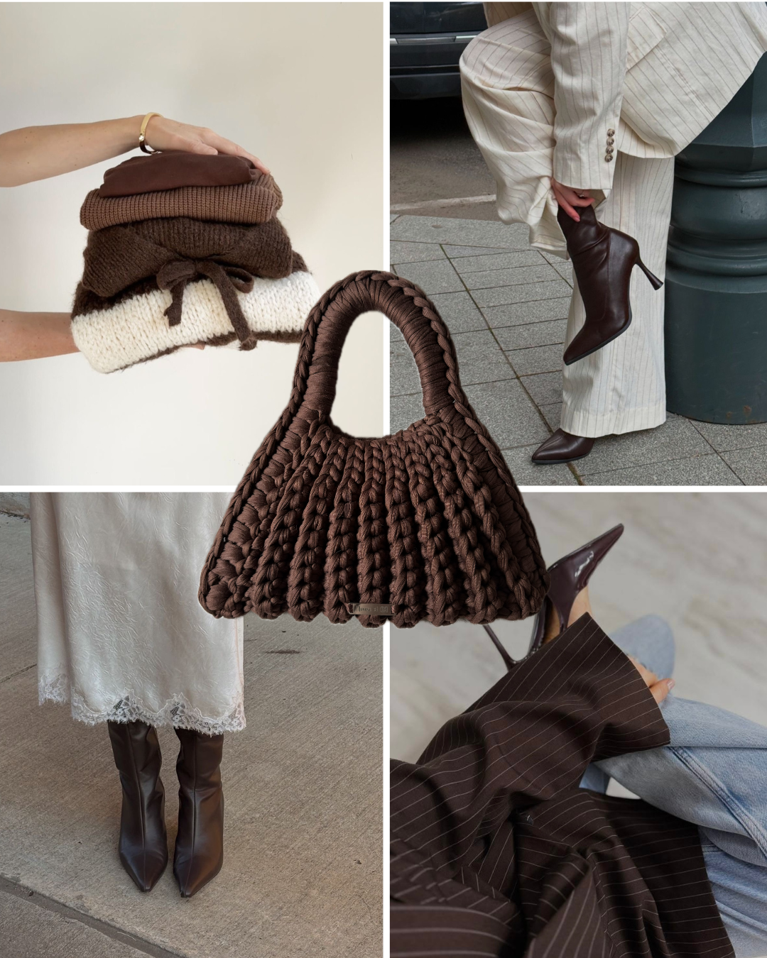 CLEO Handbag - Chocolate Brown